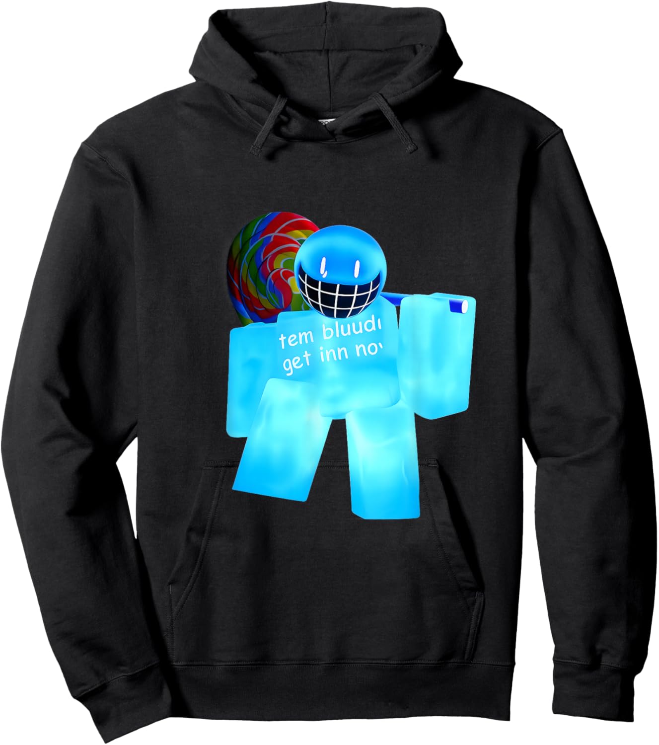 Bluudud Bluudude Bluedude Blue Dude Bludud Bluedud Blu Dud Hoodie - Hoodie | Black