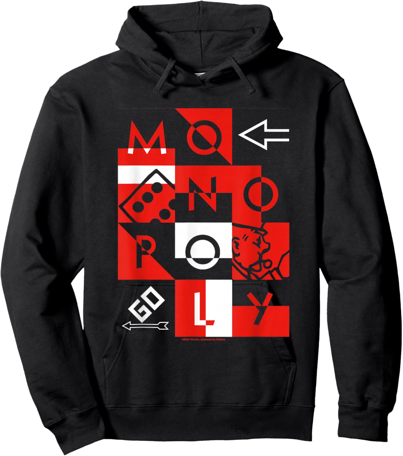 Monopoly Classic Grid Hoodie - Hoodie | Black