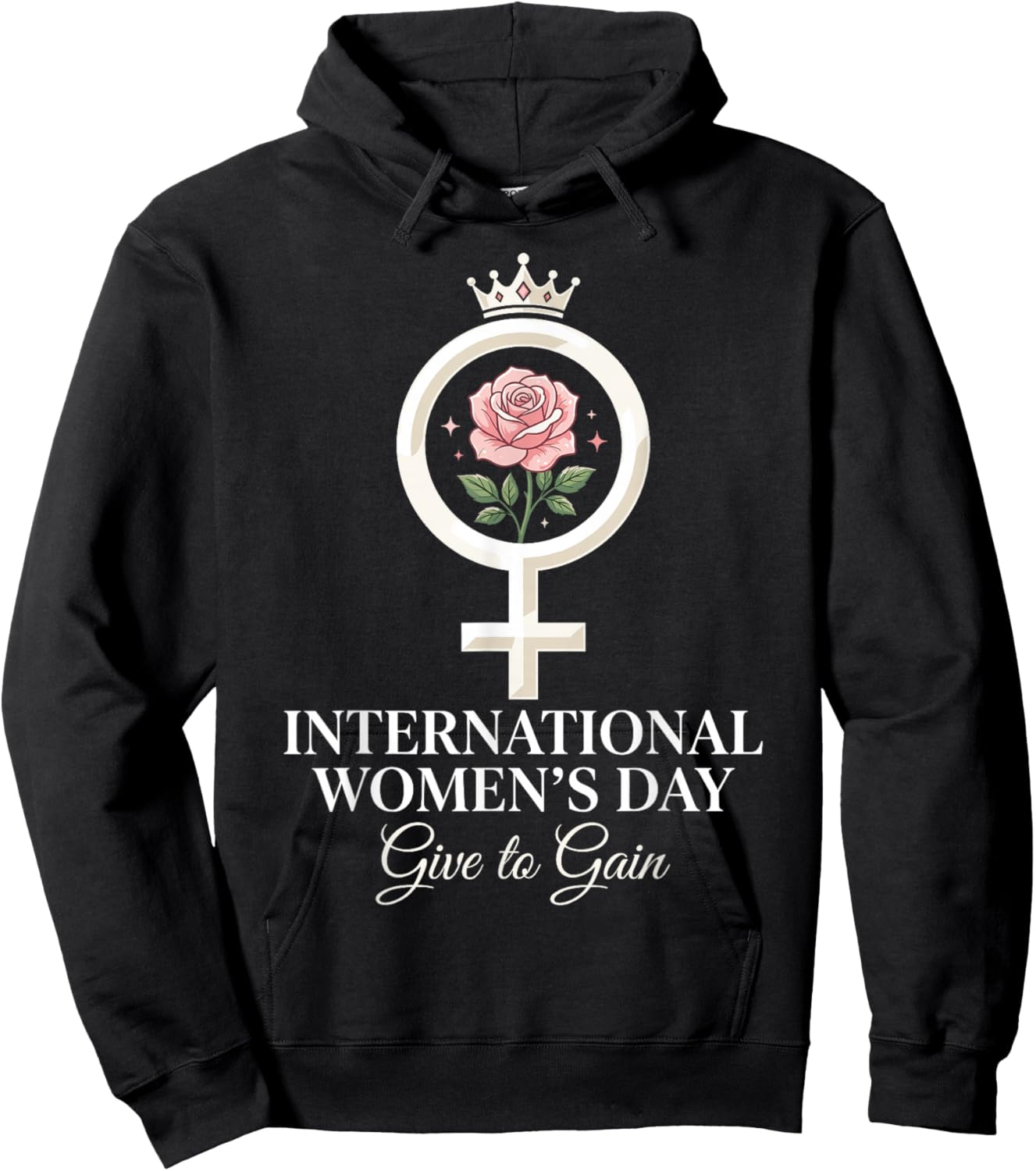 8 March Give to Gain International Women's Day 2026 Hoodie - Hoodie | Black