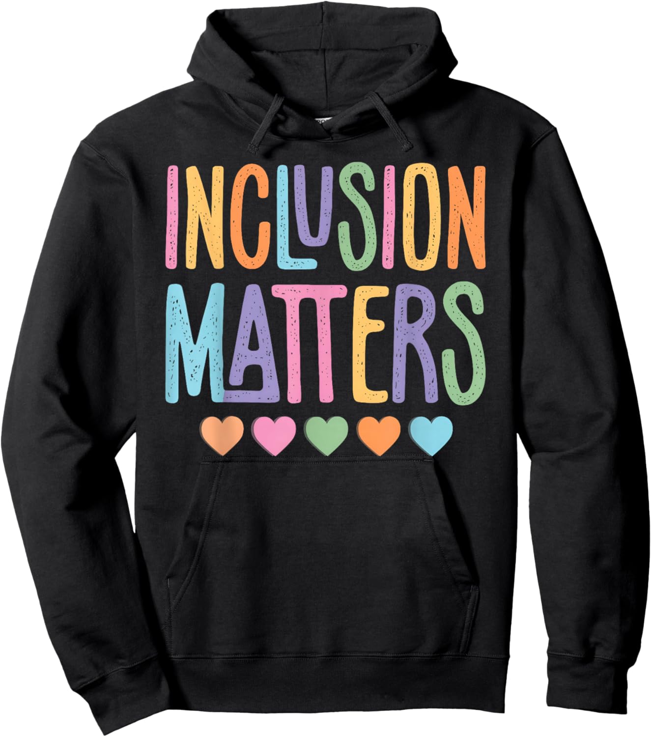 Inclusion Matters Autism Awareness Accept Understand Love Hoodie - Hoodie | Black