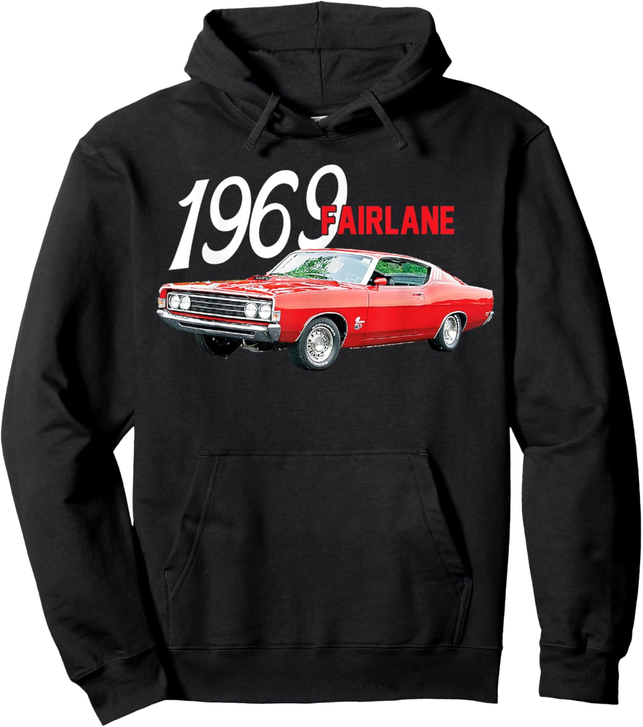 1969 69 Fairlane Classic Car Hoodie - Hoodie | Black
