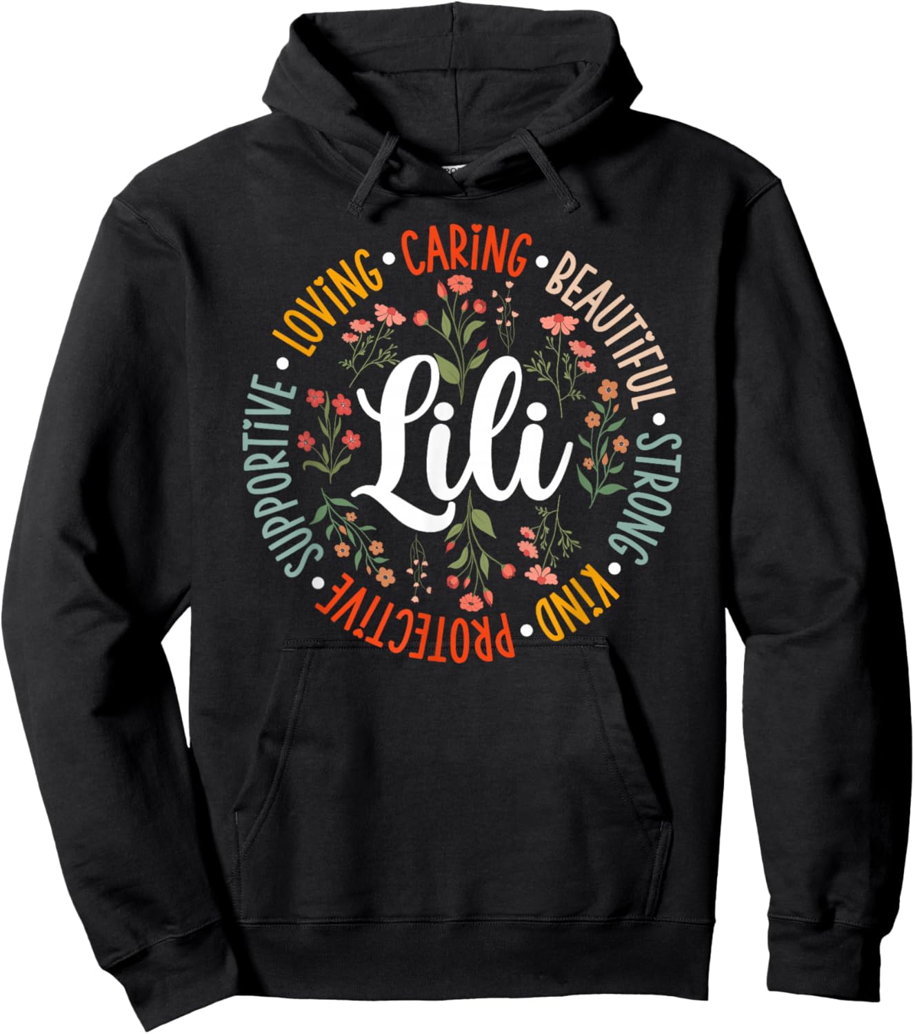 Lili Appreciation Circle Lili Grandma Lili Grandmother Hoodie - Hoodie | Black