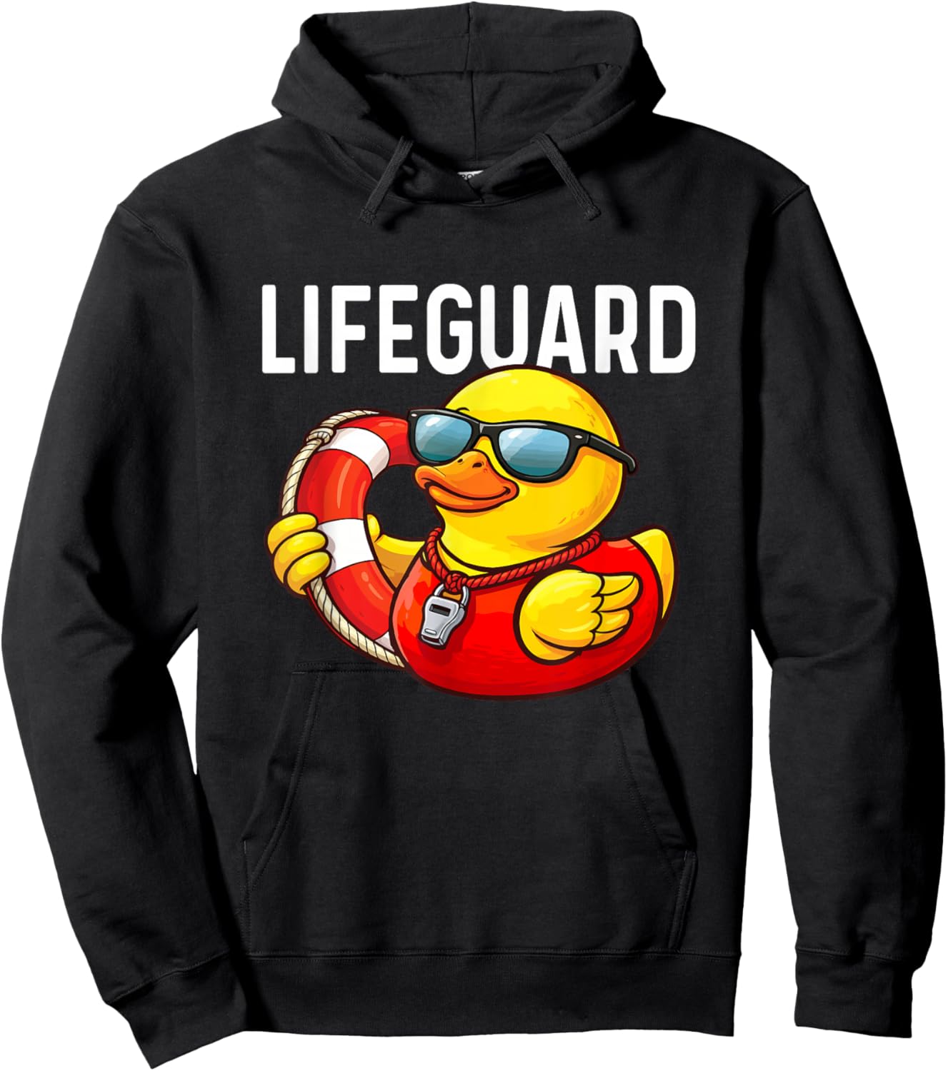 Lifeguard - Rubber Duck Lover Duckie Duckling Hoodie - Hoodie | Black