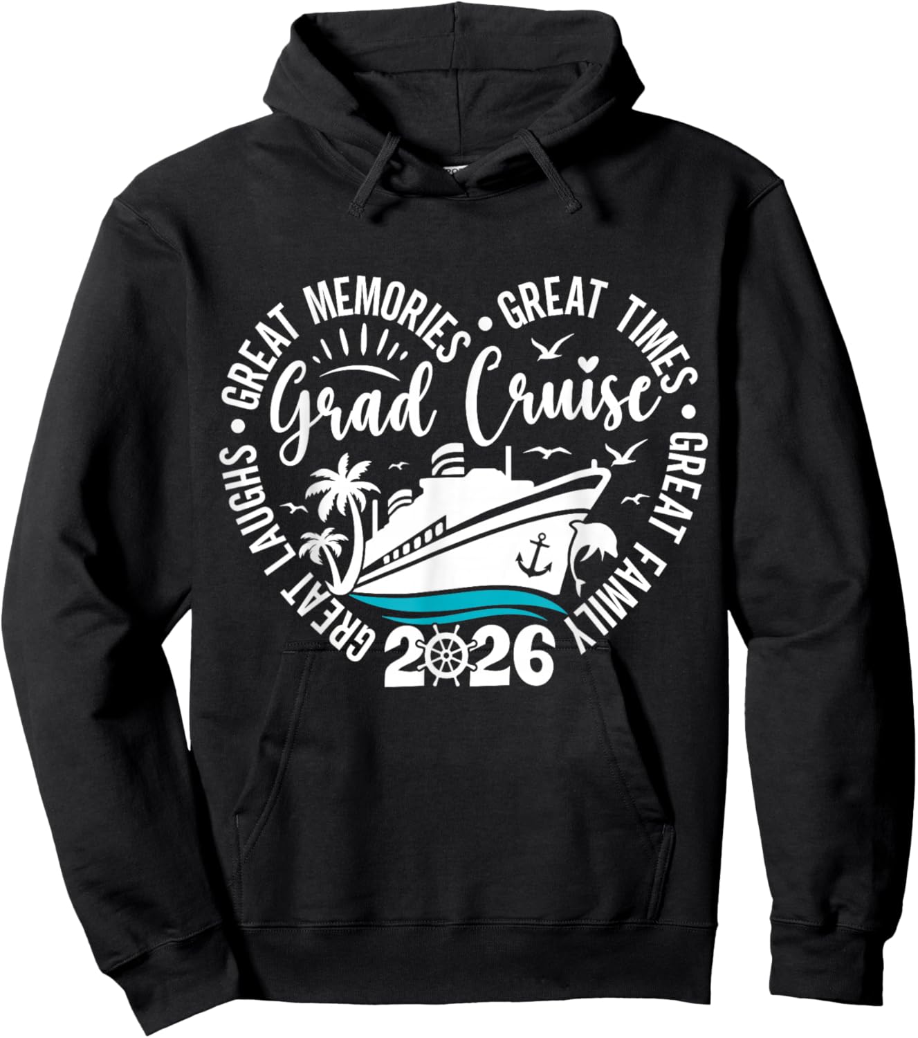 Graduation Cruise Trip 2026 Vacation Graduate Cruising Hoodie - Hoodie | Black