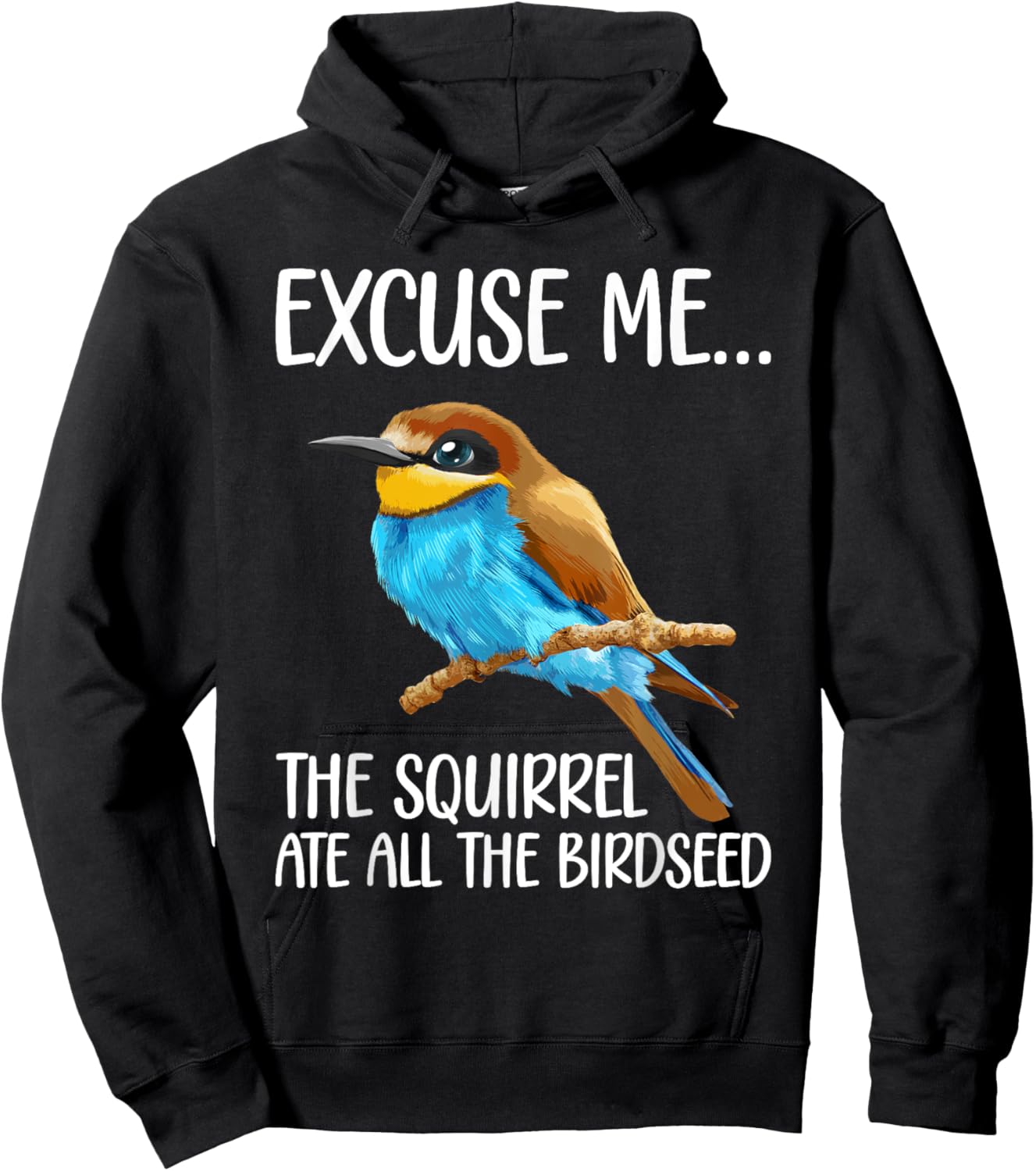 Bird Art Women Kid Bird Watching Birding Birdwatcher Hoodie - Hoodie | Black
