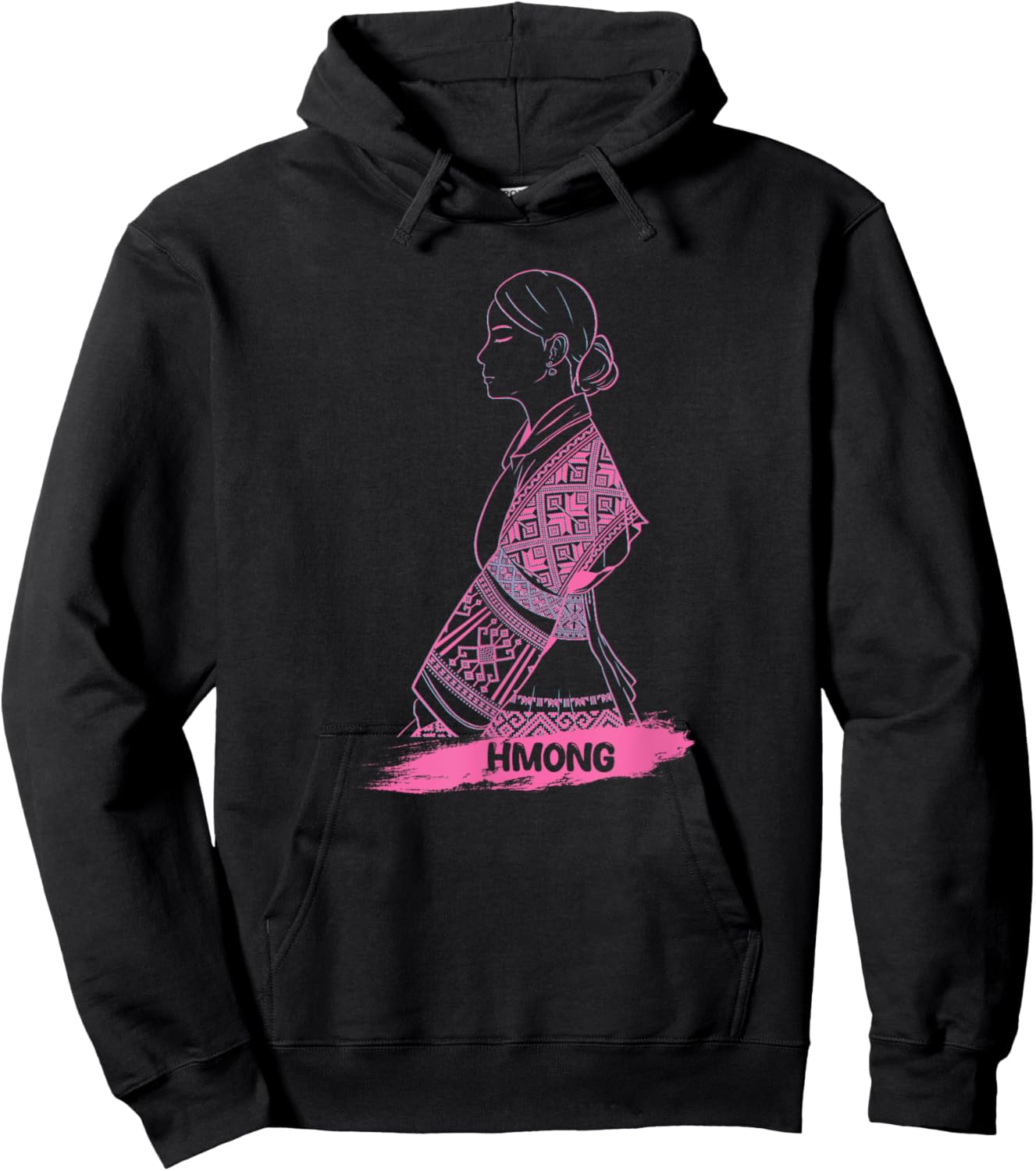 Hmong Miao Hmoob Girl Woman Princess Strong Sisters Hoodie - Hoodie | Black