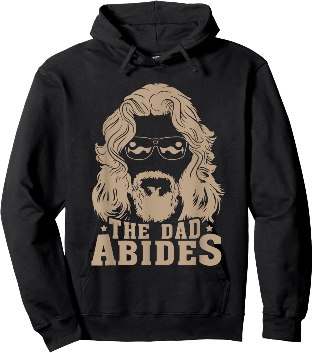Vintage Retro The Dad Abides Funny Dad Father's Day Hoodie - Hoodie | Black