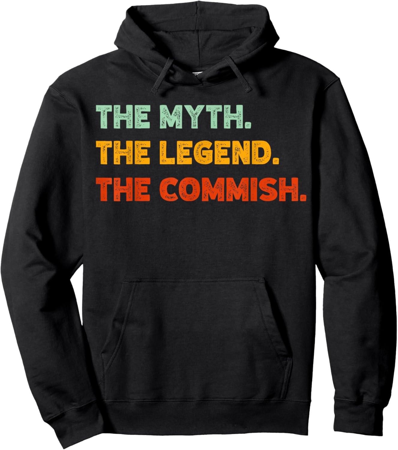 Fantasy Football Support Funny Commish Fantasy Football Commissioner - Black, Men's, Short Sleeve, Small Hoodie - Hoodie | Black