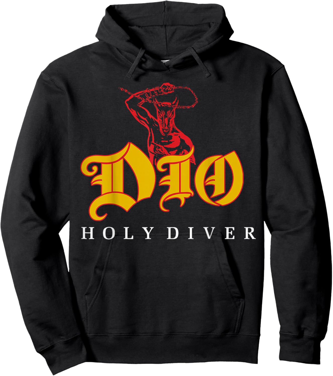 Dio – Holy Diver on Asphalt Hoodie - Hoodie | Black