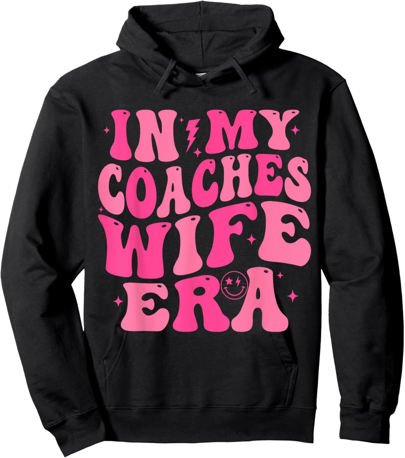 In My Coaches Wife Era Football Basketball Wife Husband Hoodie - Hoodie | Black