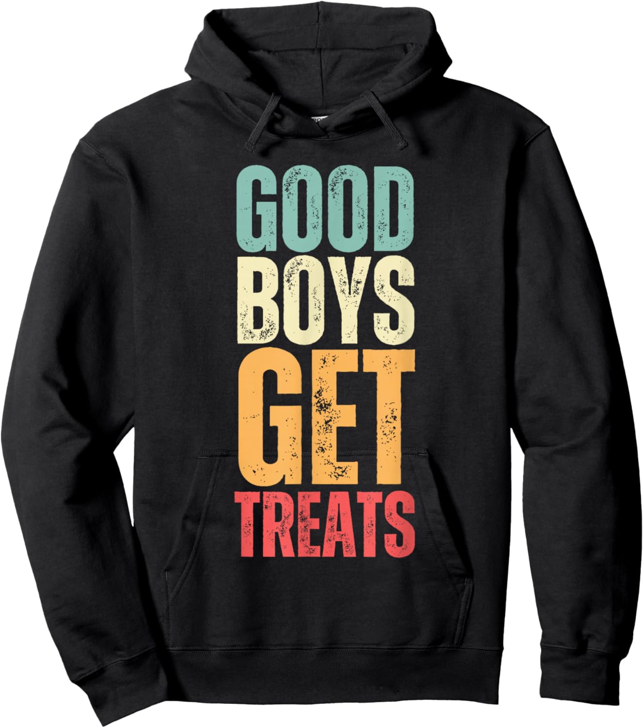 Funny Saying Good Boys Get Treats Black Classic Fit Short Sleeve , Small, -Adults, Pet Lovers, 1 Count Hoodie - Hoodie | Black