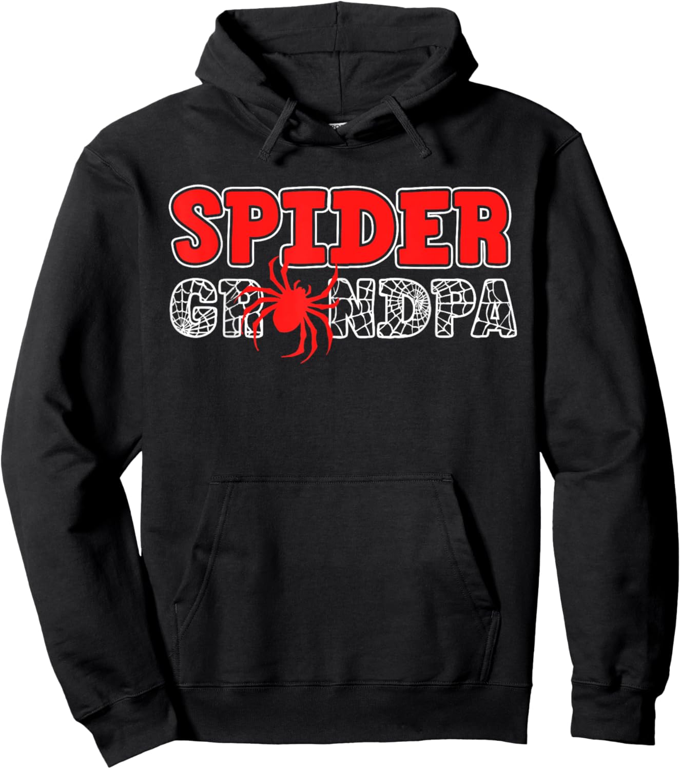 Spider Grandpa Spidey Birthday Christmas Matching Family Hoodie - Hoodie | Black