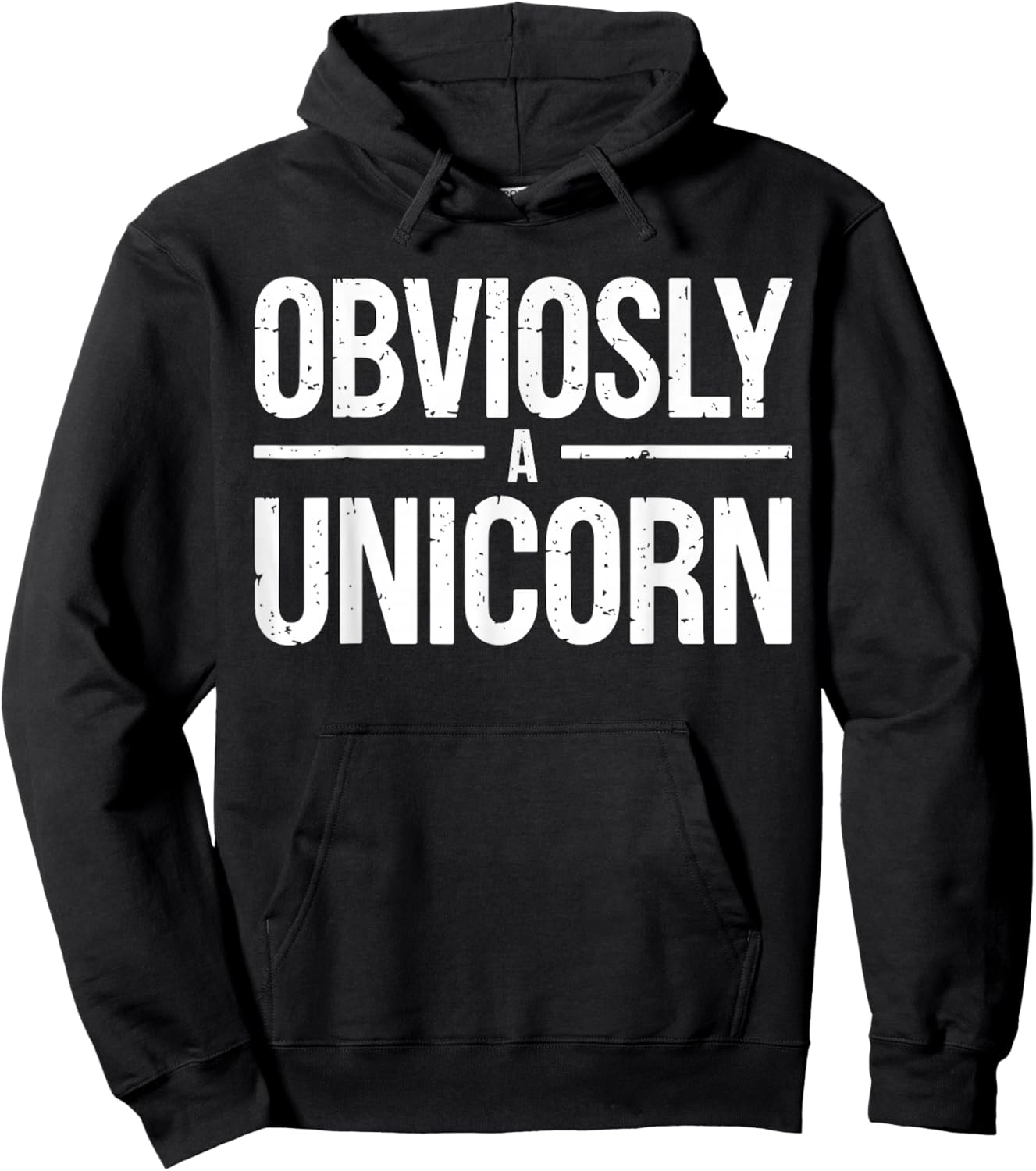 Obviously a Unicorn Costume Security Hoodie - Hoodie | Black