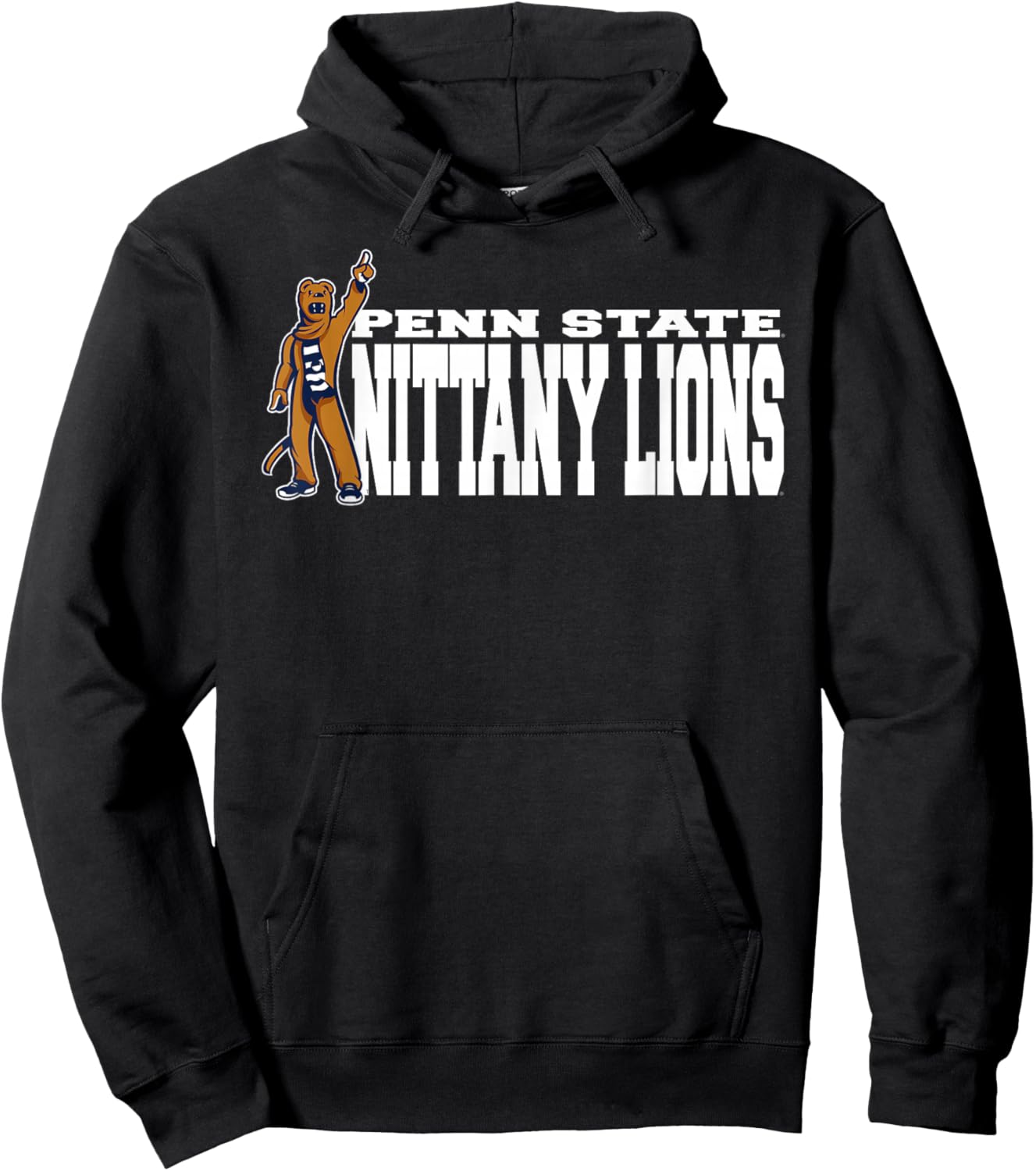 Penn State Nittany Lions Mascot Custom Officially Licensed Hoodie - Hoodie | Black