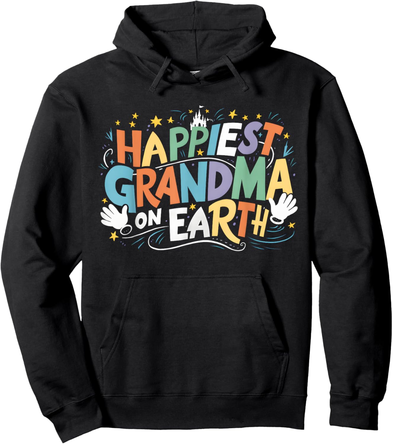 Happiest Grandma On Earth Family Trip Happiest Place Hoodie - Hoodie | Black