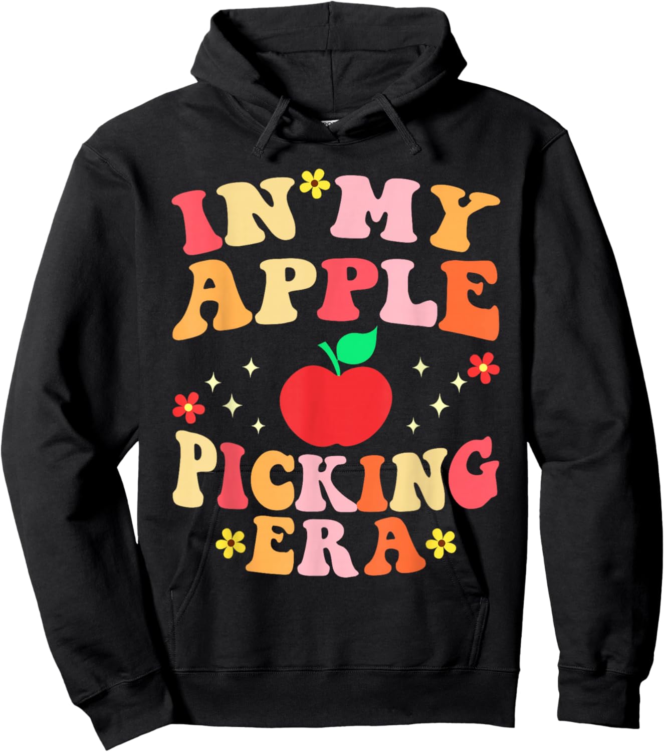 in My Apple Picking Era Apples Harvest Orchard Family Trip Hoodie - Hoodie | Black