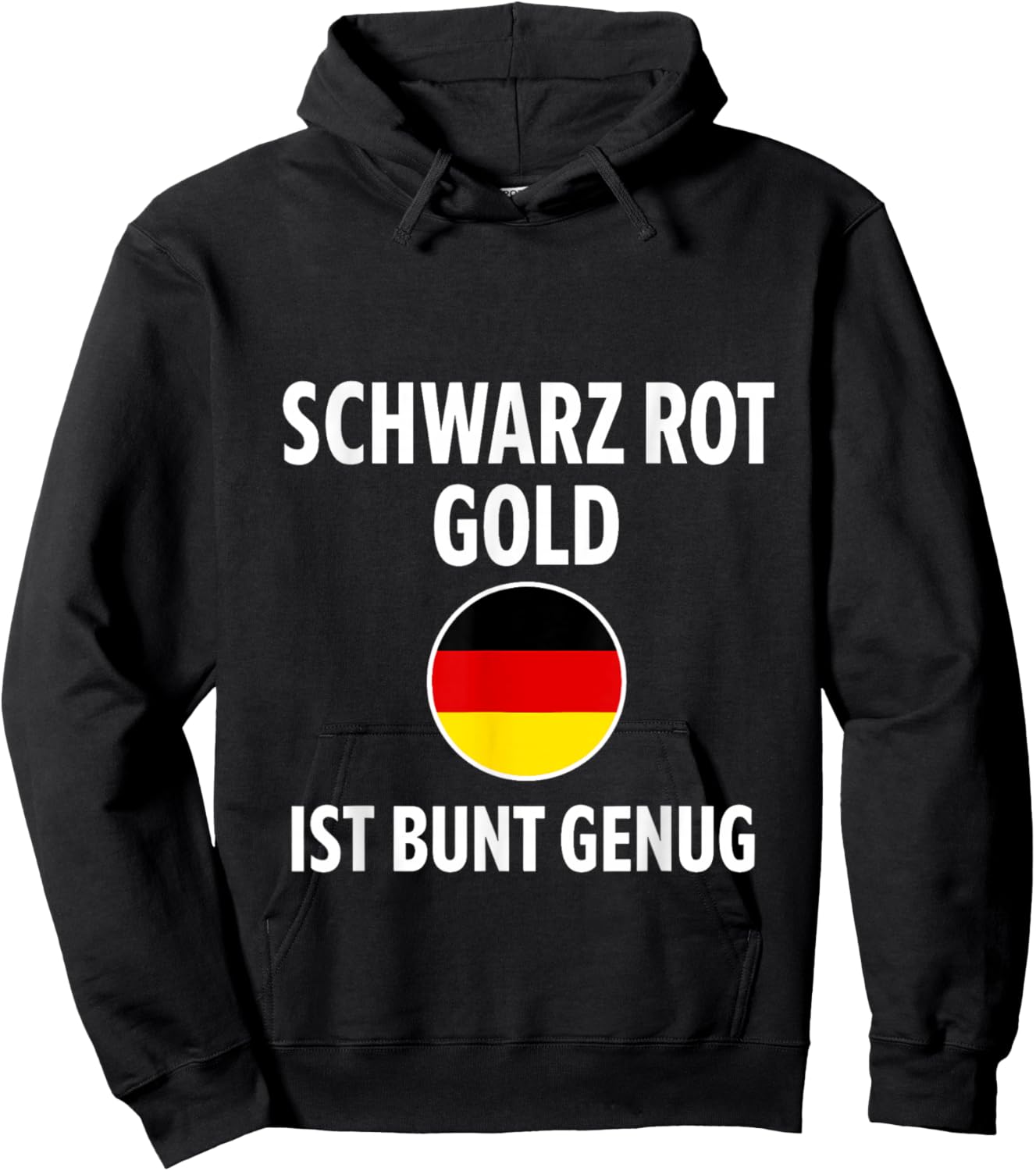 Deutschland Fan Outfit Schwarz Rot Gold Farben Design Hoodie - Hoodie | Black