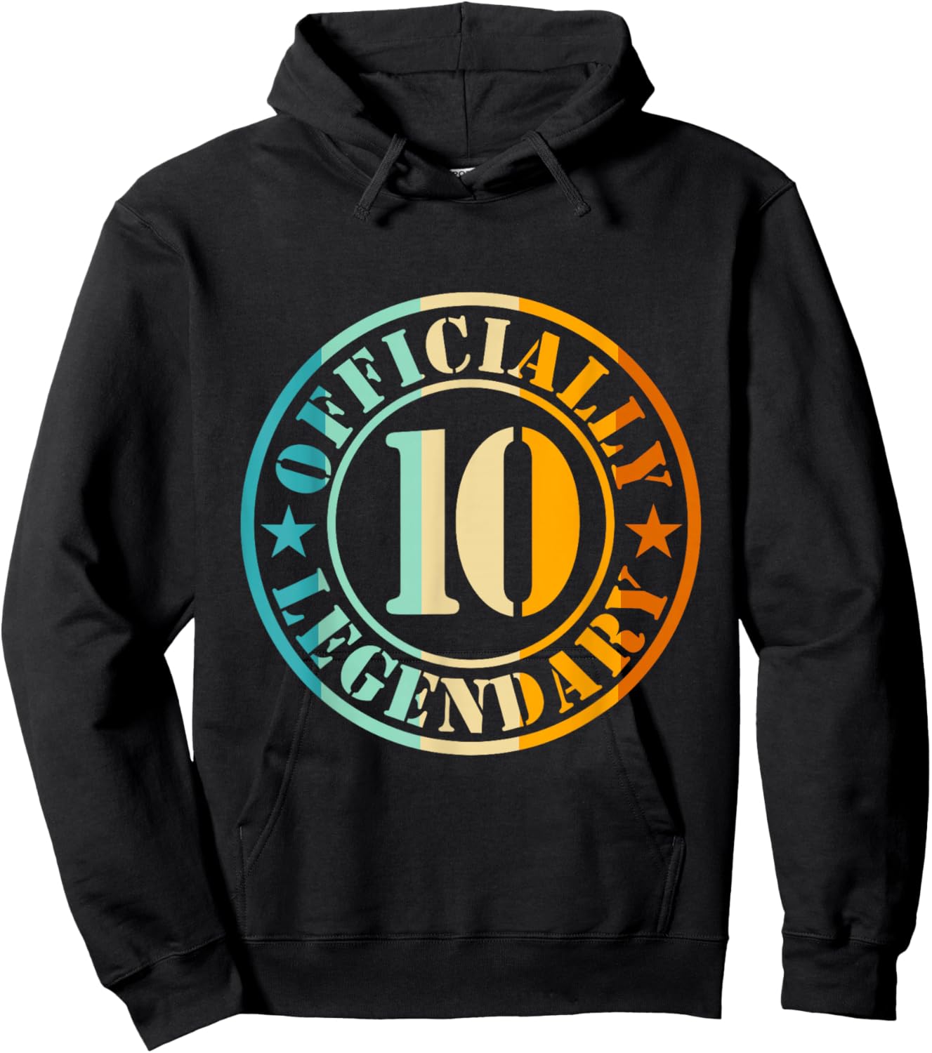10. Geburtstag Junge Mädchen Legende Level 10 Jahre Hoodie - Hoodie | Black