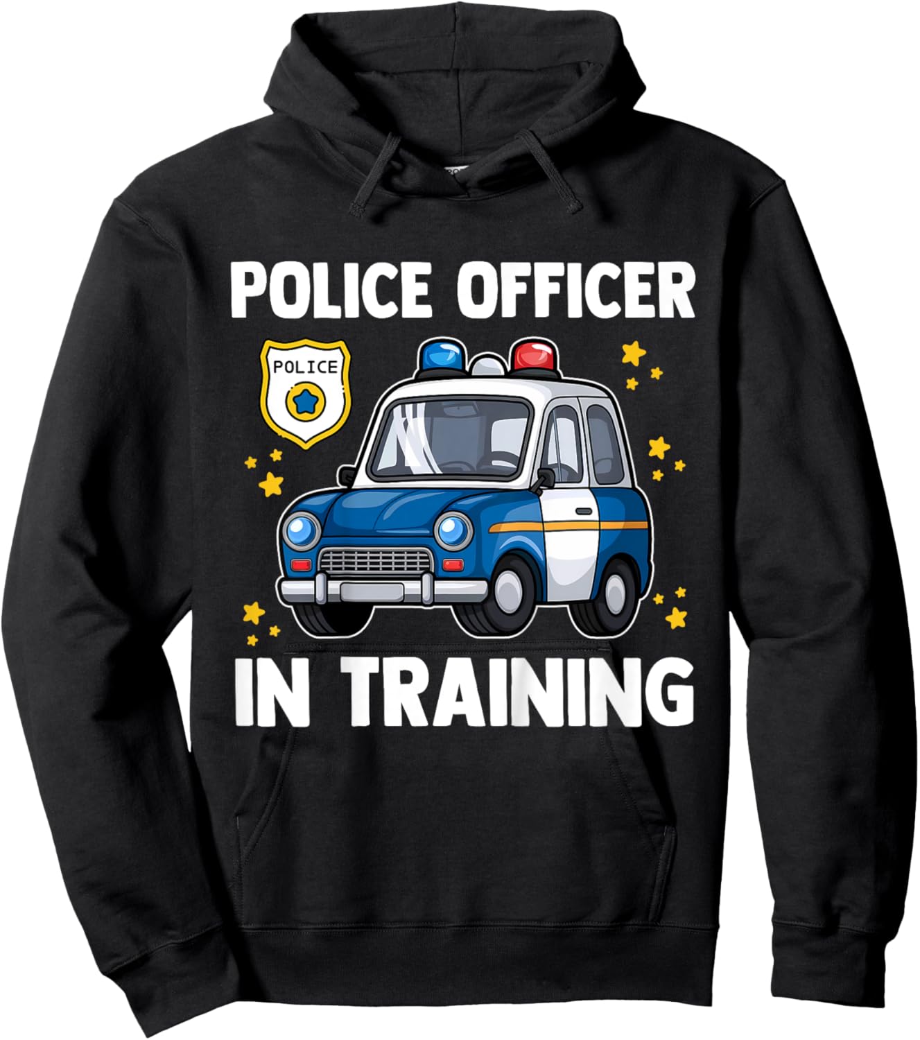 Kids Police Officer In Training Policeman Cop Birthday Youth Boys Hoodie - Hoodie | Black