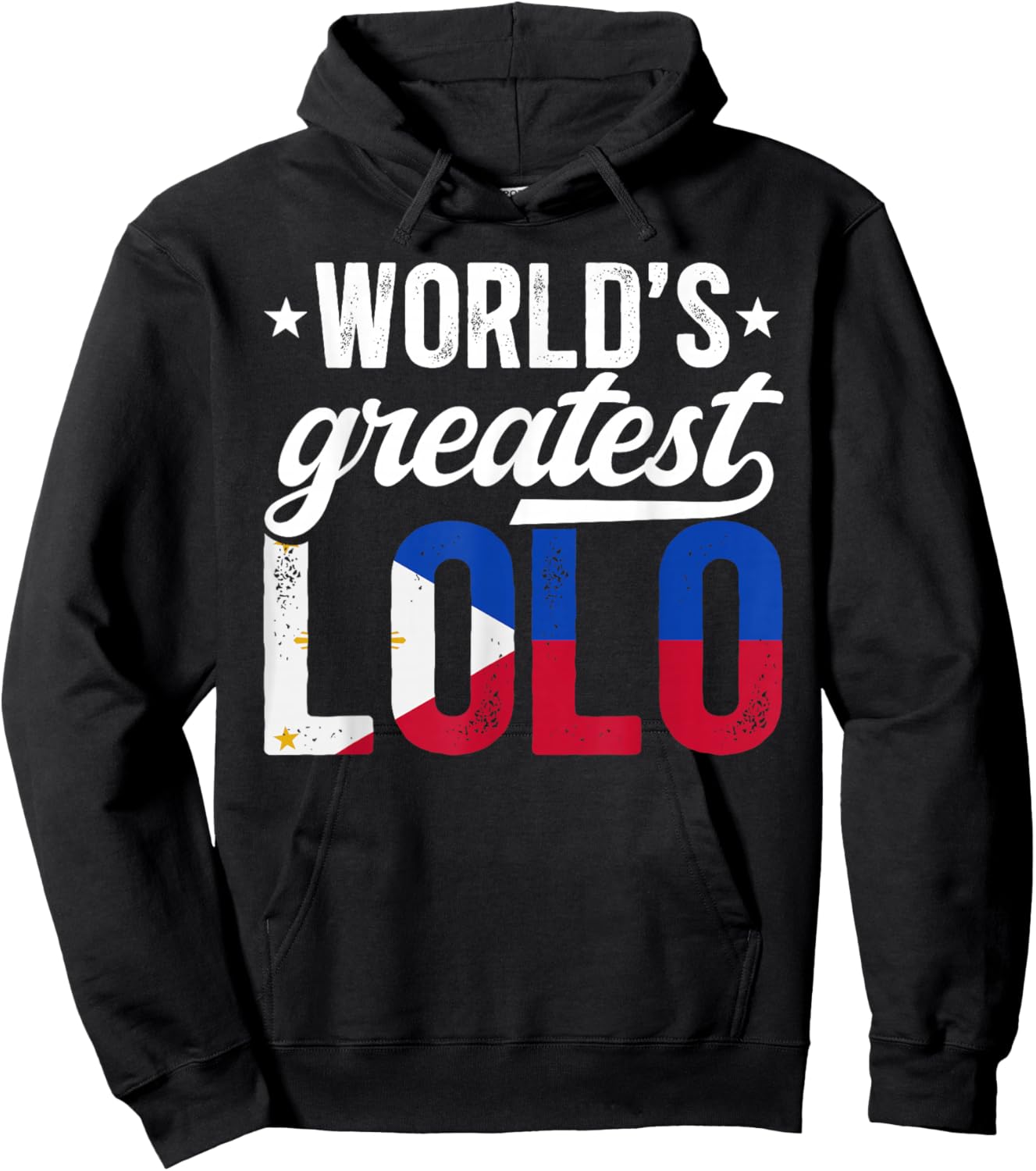World's Greatest Lolo Filipino Grandpa Lolo Grandfather Hoodie - Hoodie | Black