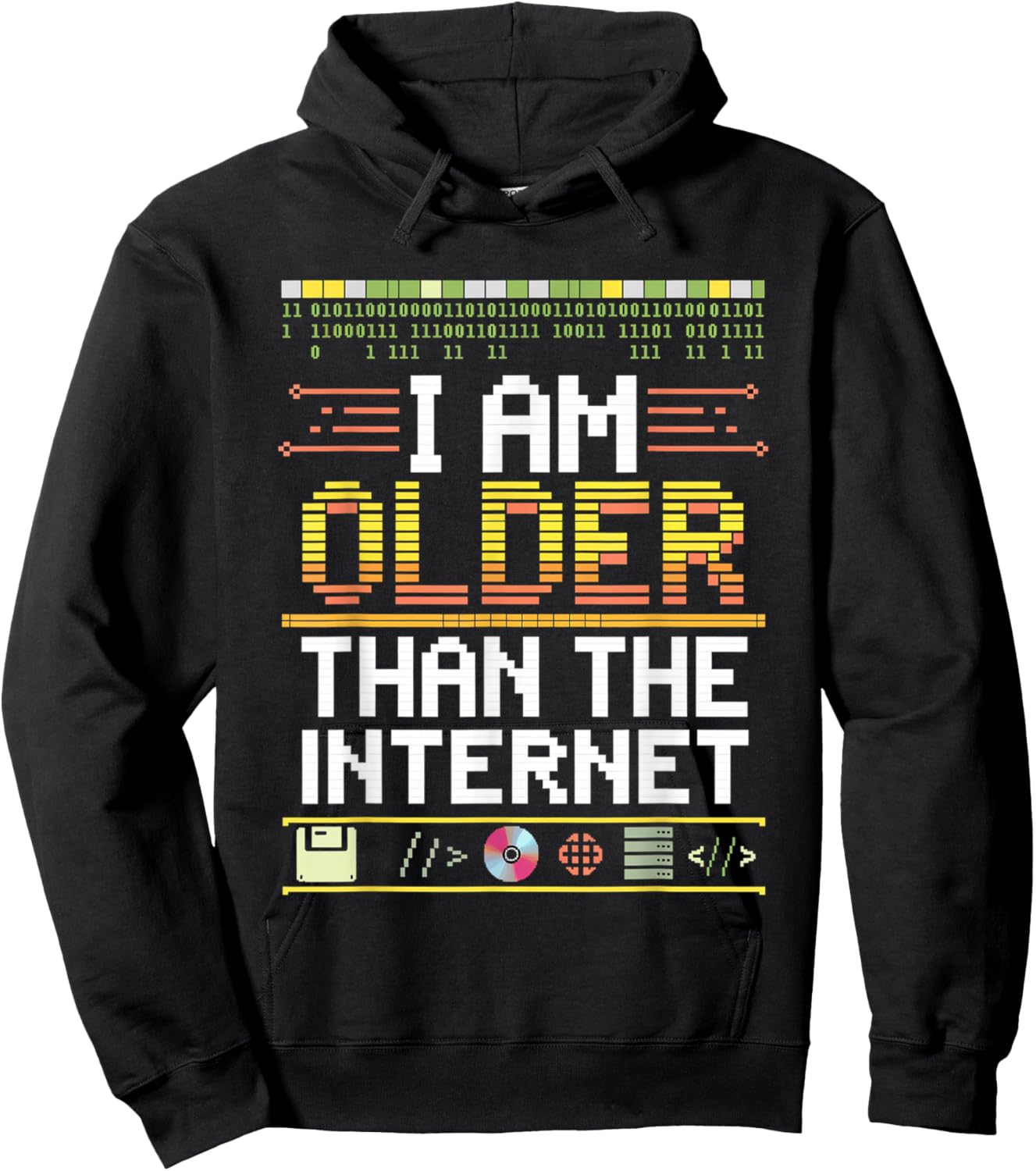 I Am Older Than The Internet Millennial Generation Hoodie - Hoodie | Black