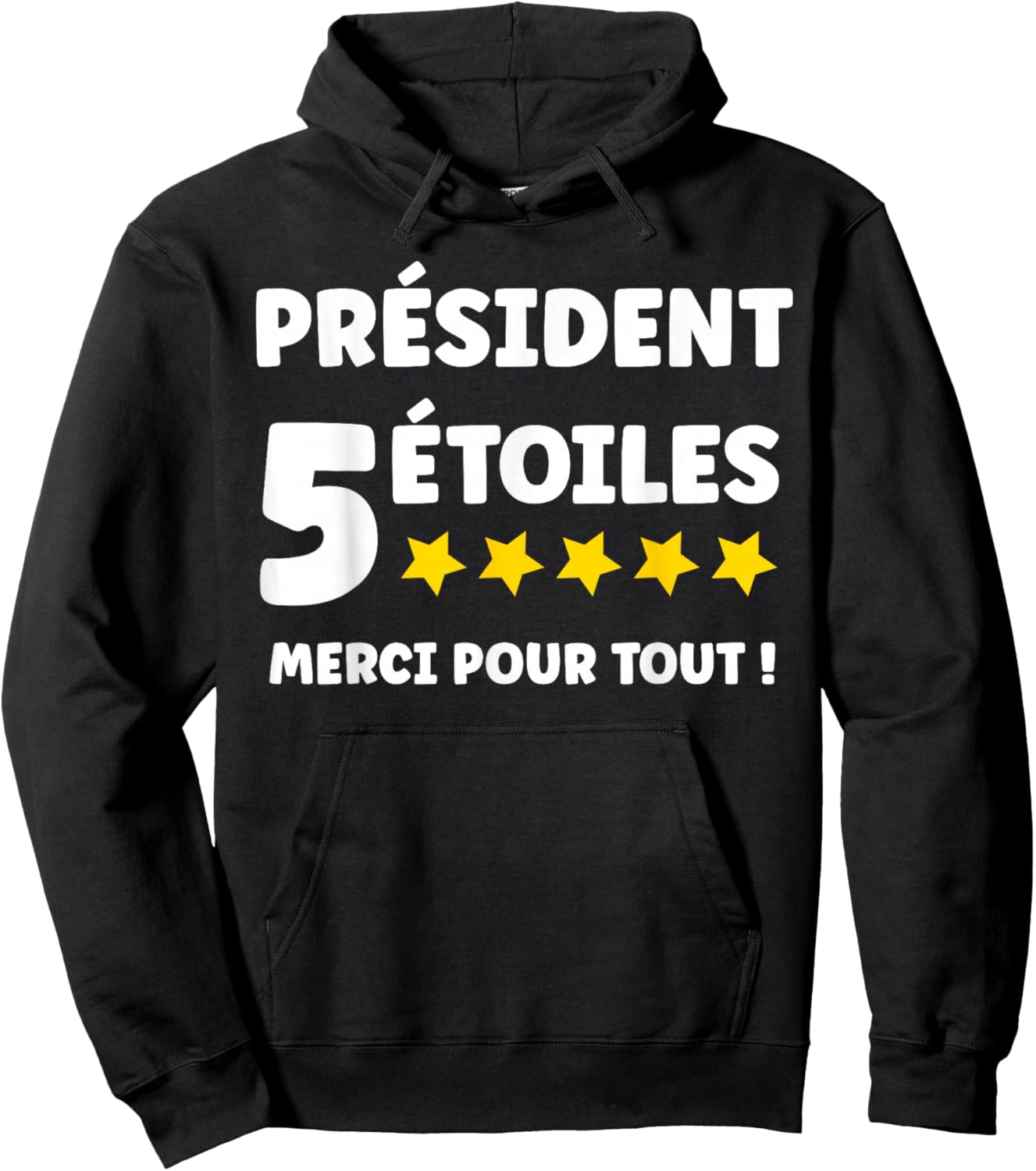 President 5 Star Thank You for All Humor Departure President Hoodie - Hoodie | Black