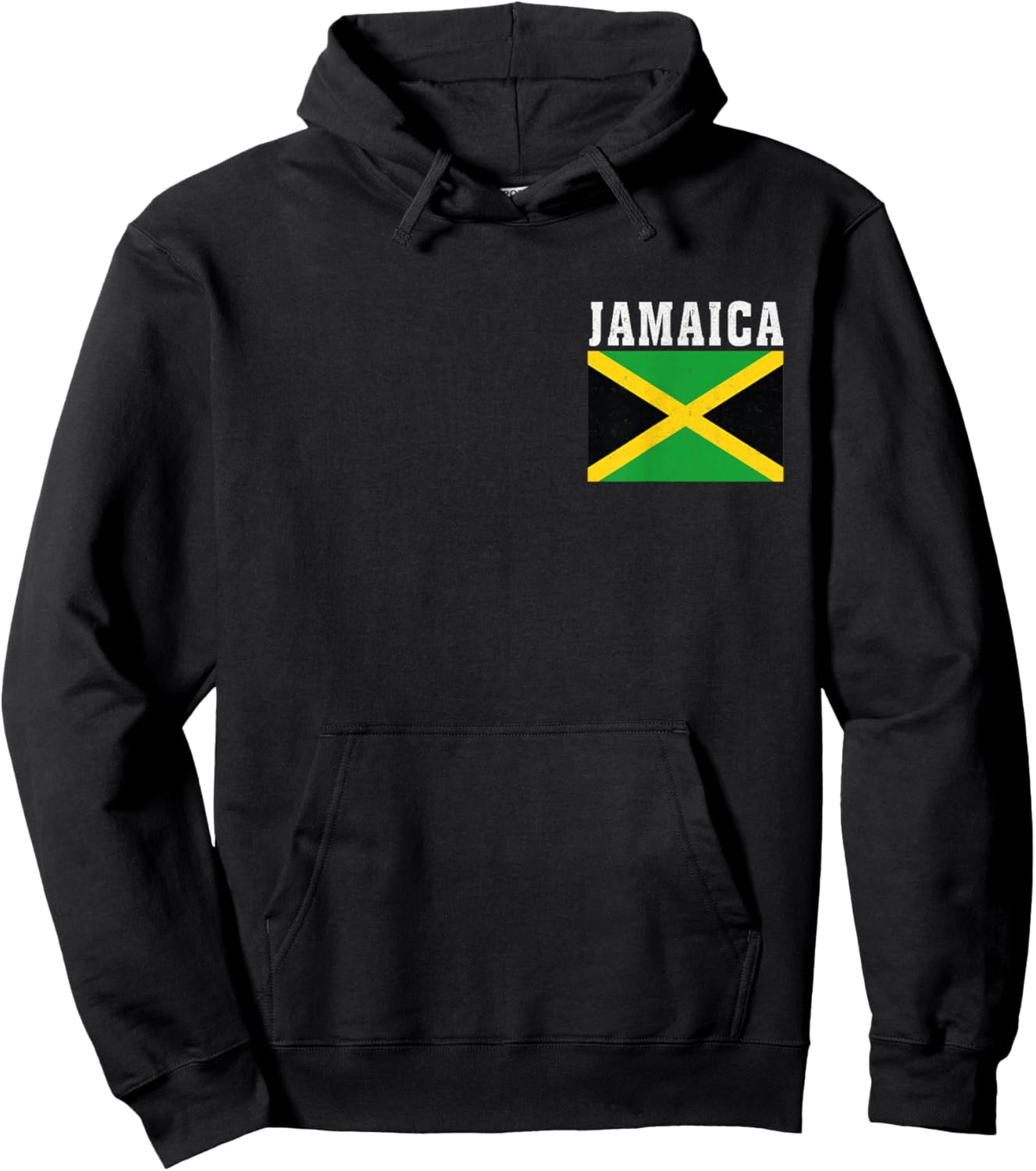 Jamaica Flag Patriotic National Roots Souvenir Hoodie - Hoodie | Black
