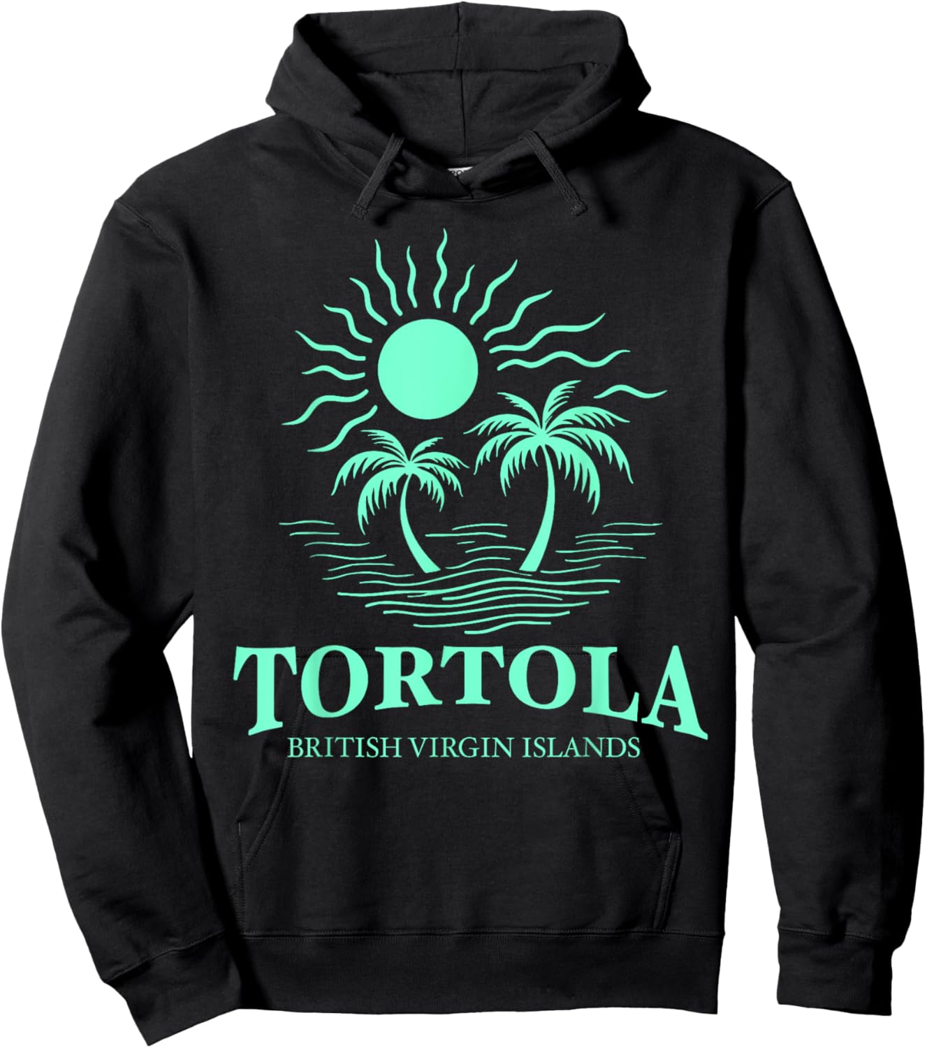 Tortola B.V.I British Virgin Islands Souvenir Vacation Hoodie - Hoodie | Black