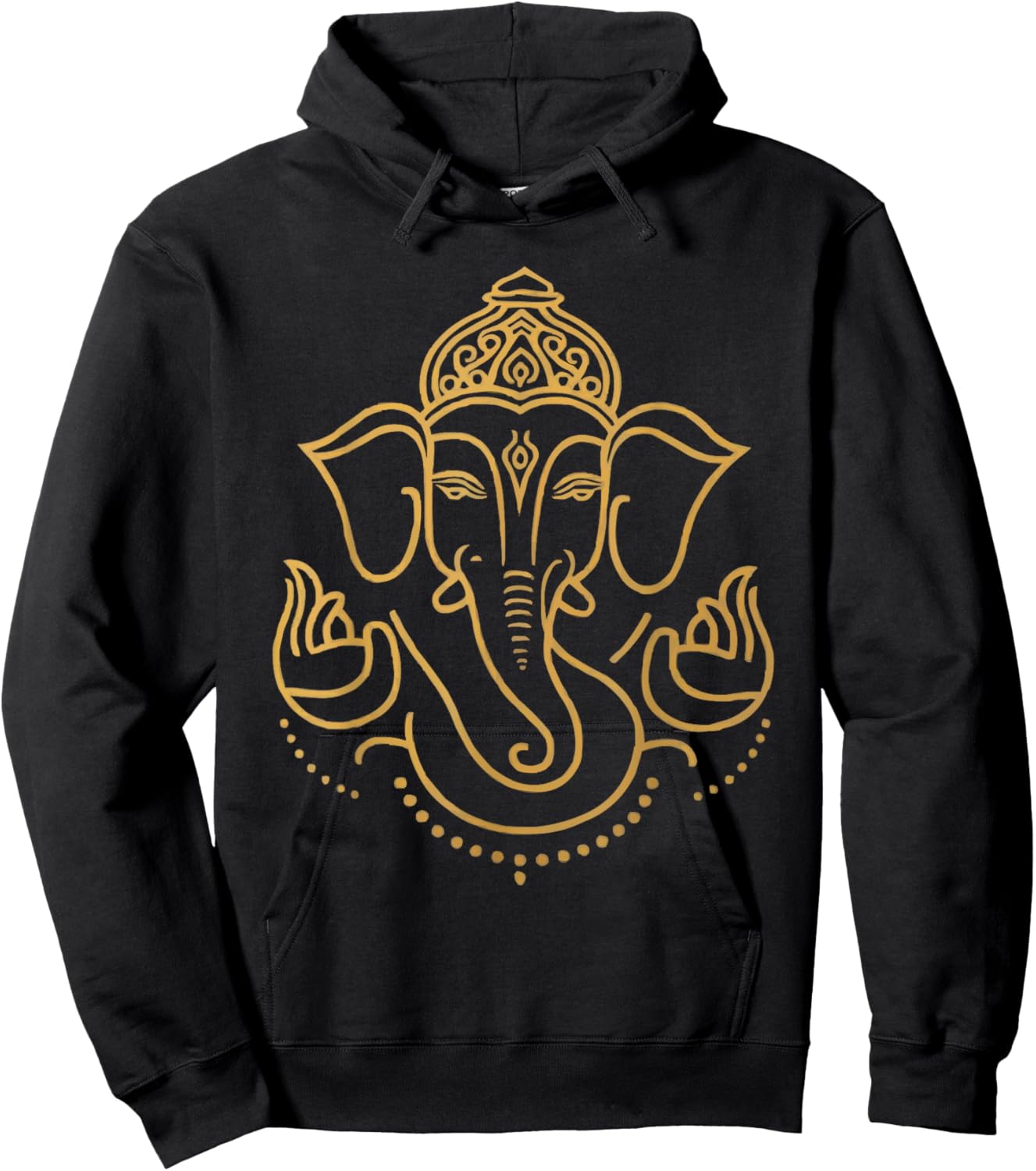 Ganesh Chaturthi Hindu Festival Elephant Lord Ganesha Hoodie - Hoodie | Black