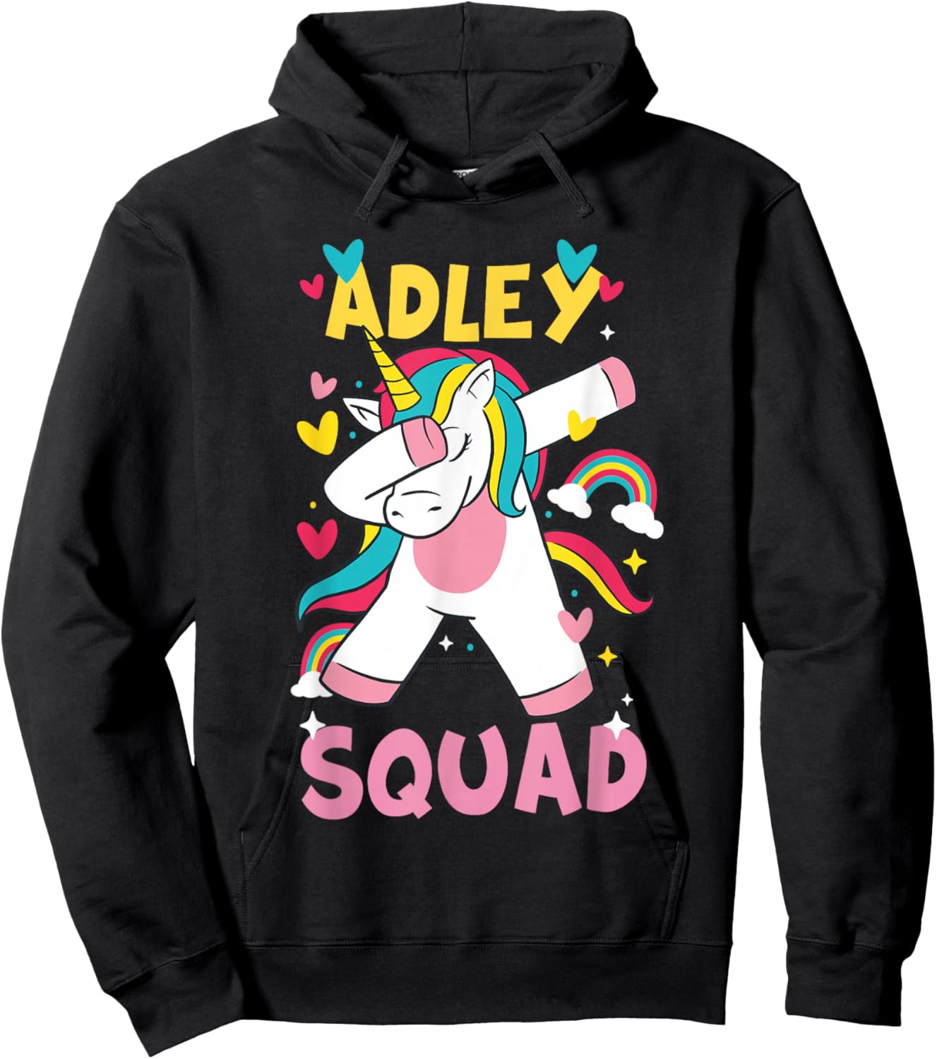 Adley Merch Unicorn Design Hoodie - Hoodie | Black