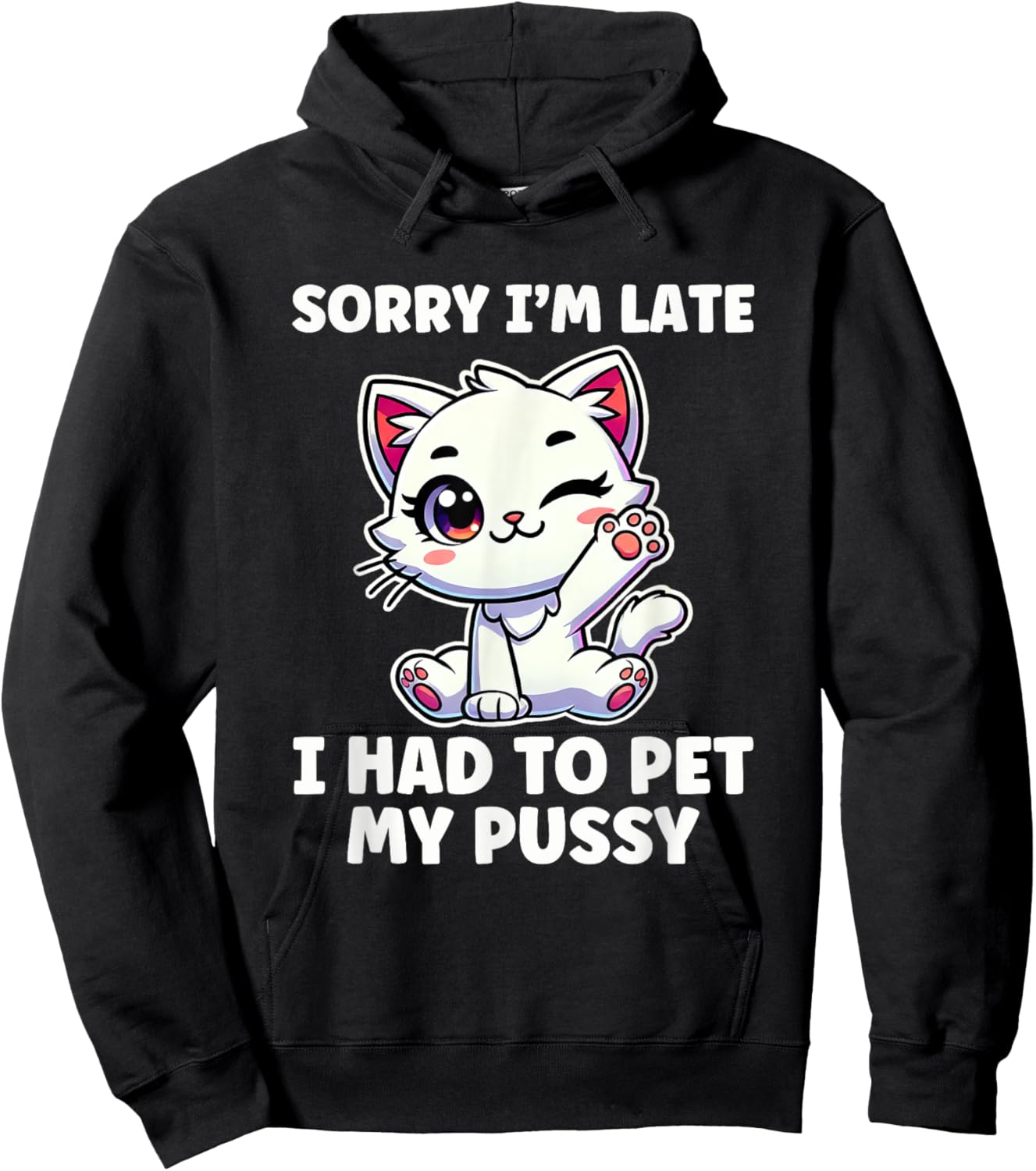 Had To Pet My Pussy Inappropriate Women Adult Humor Hoodie - Hoodie | Black