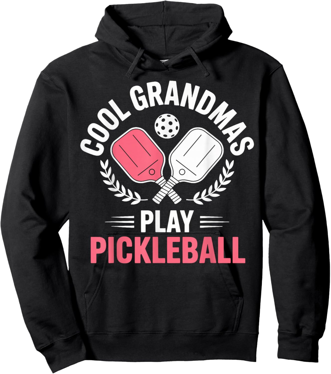 Cool Grandmas Play Pickleball Hoodie - Hoodie | Black