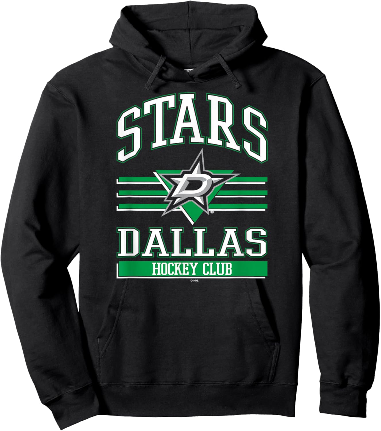 Dallas Stars Hockey Club Black Officially Licensed Hoodie - Hoodie | Black