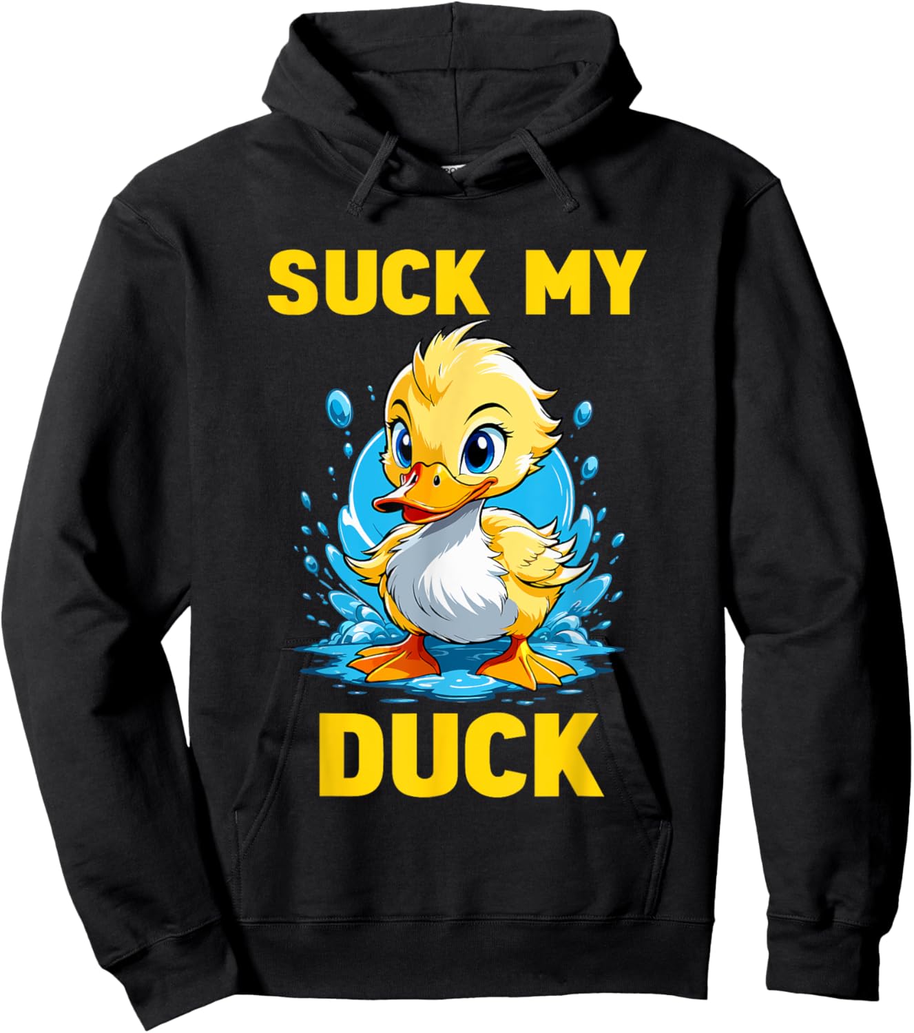 Funny Cute Duck Duckling - Suck My Duck Hoodie - Hoodie | Black