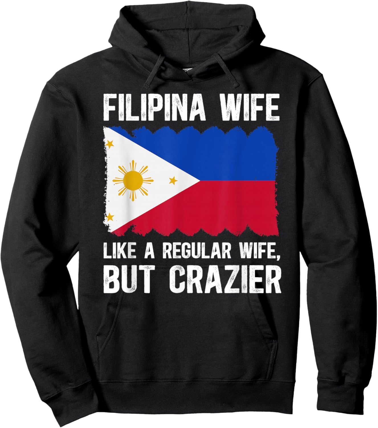 Funny Filipina Wife Husband of A Filipina Wife Hoodie - Hoodie | Black