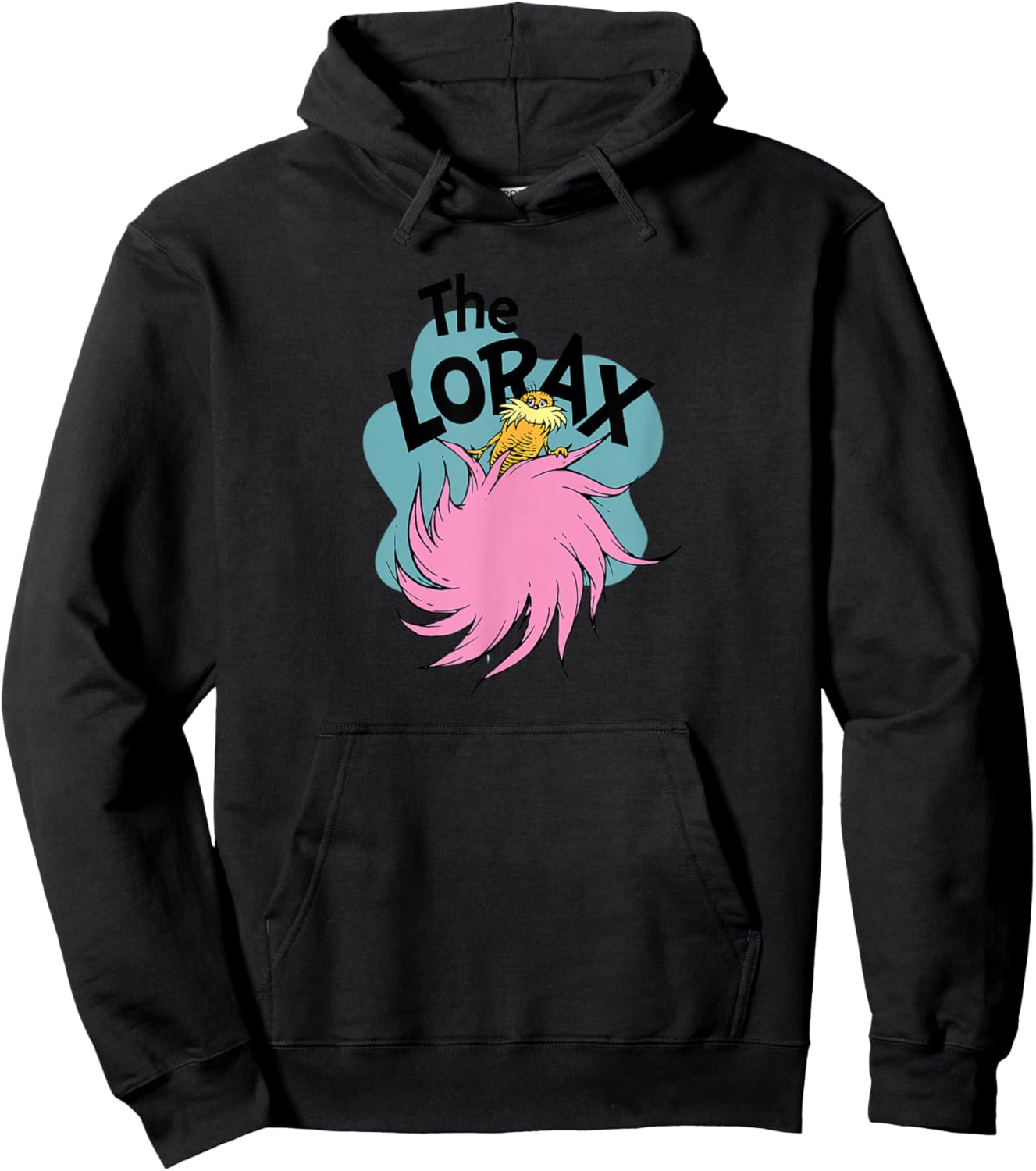 Dr. Seuss The Lorax - Truffula Tree Logo Hoodie - Hoodie | Black