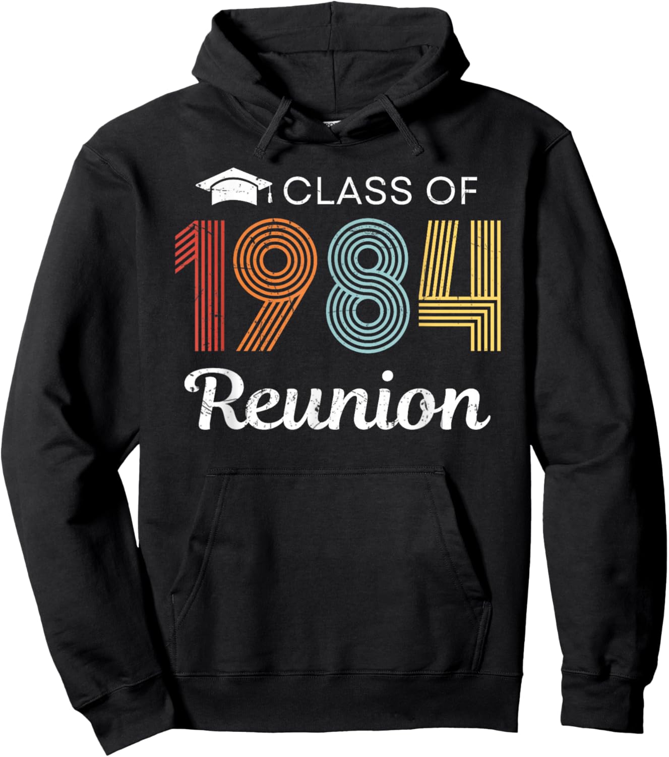 Class of 1984 40th Reunion High School Graduation 40 Years Hoodie - Hoodie | Black
