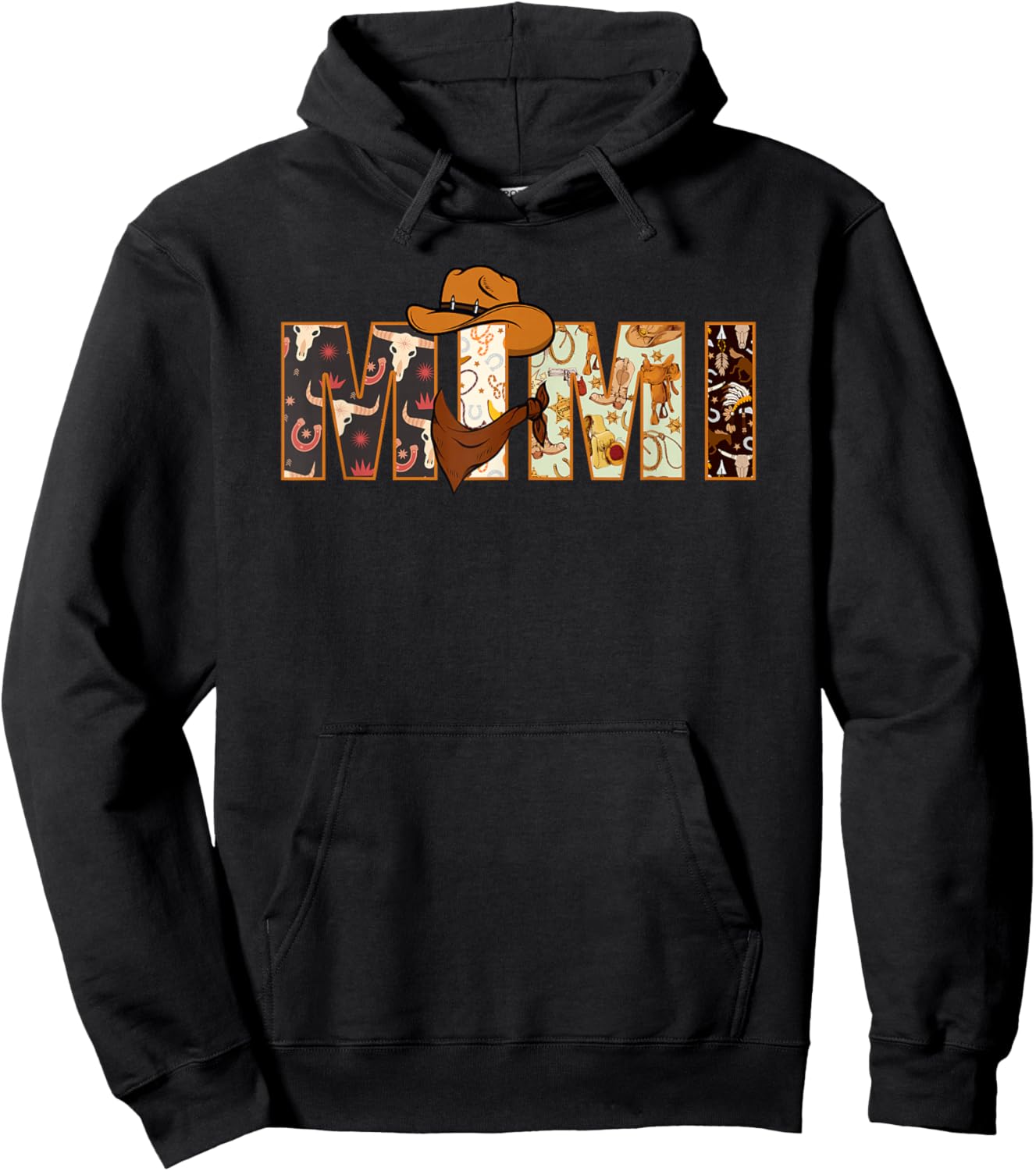 Mimi Western Rodeo Family Matching Birthday Hoodie - Hoodie | Black