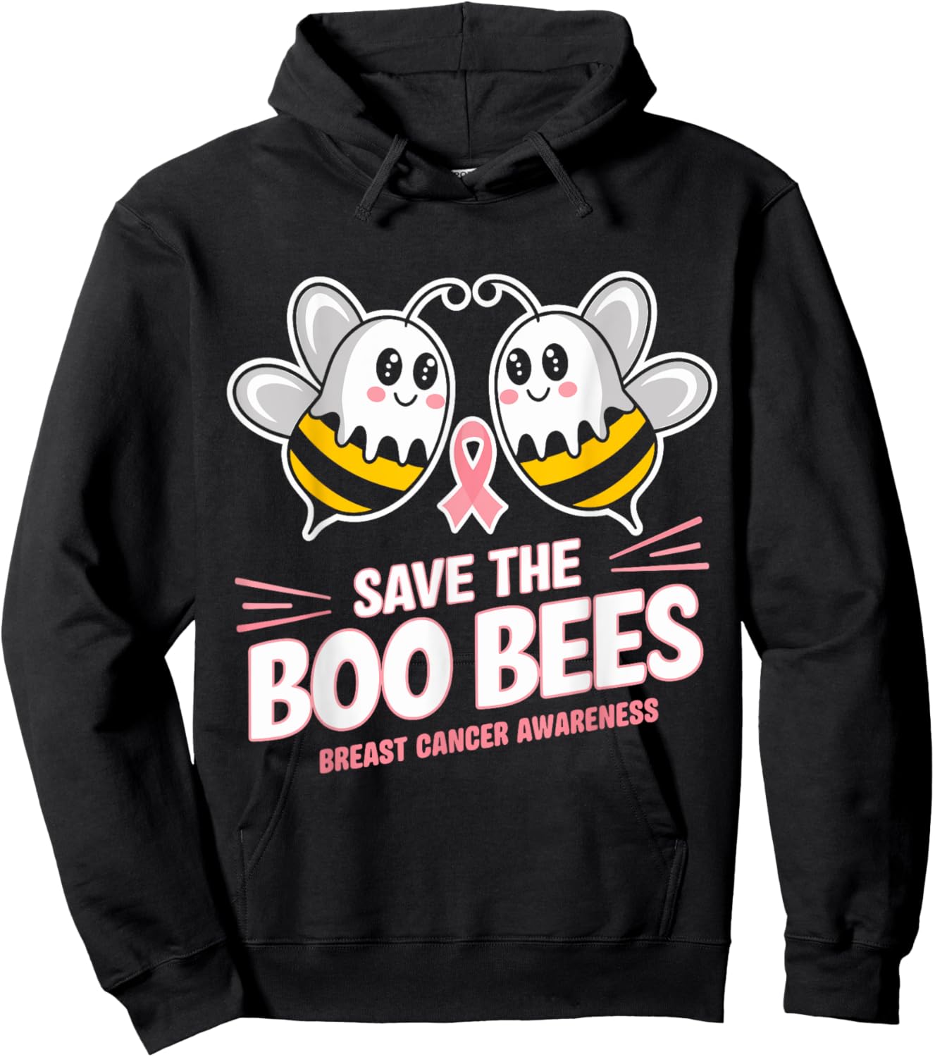 Save The Boobies Breast Cancer Halloween Women Hoodie - Hoodie | Black