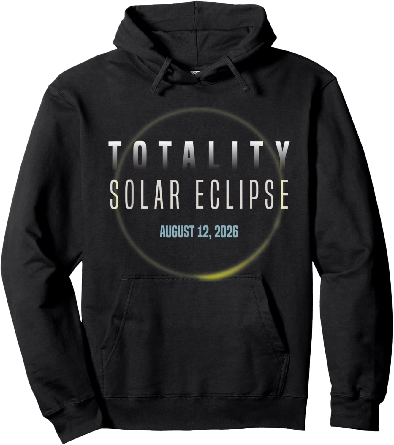 Amateurs d'astronomie Éclipse Solaire Totale 2026 Totalité Hoodie - Hoodie | Black