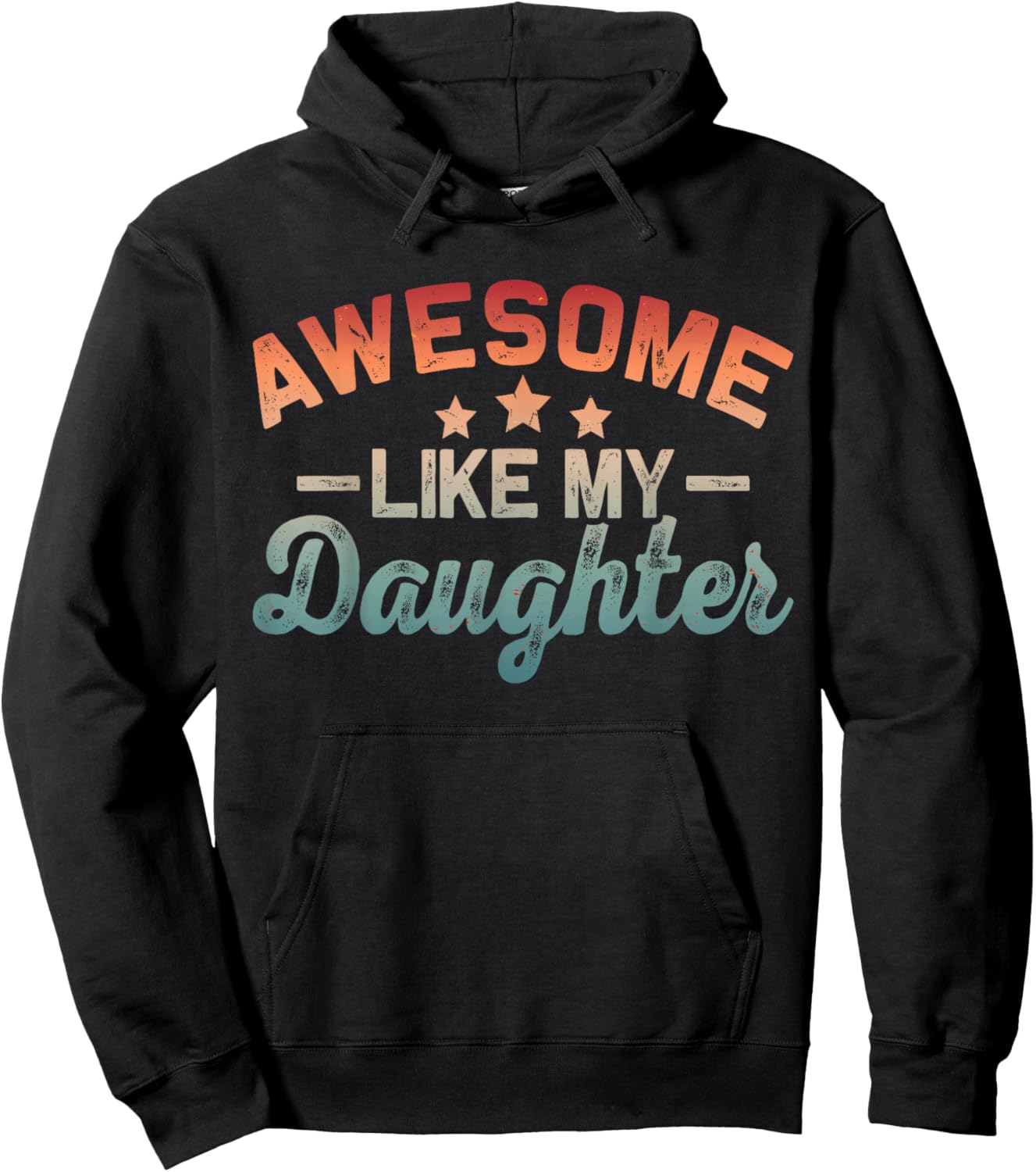 New Girl Dad Awesome Like My Daughter Promoted Father's Day Hoodie - Hoodie | Black