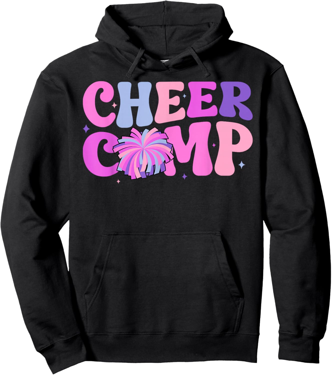 Groovy Cheer Comp Day Cheerleading Competition Day Hoodie - Hoodie | Black