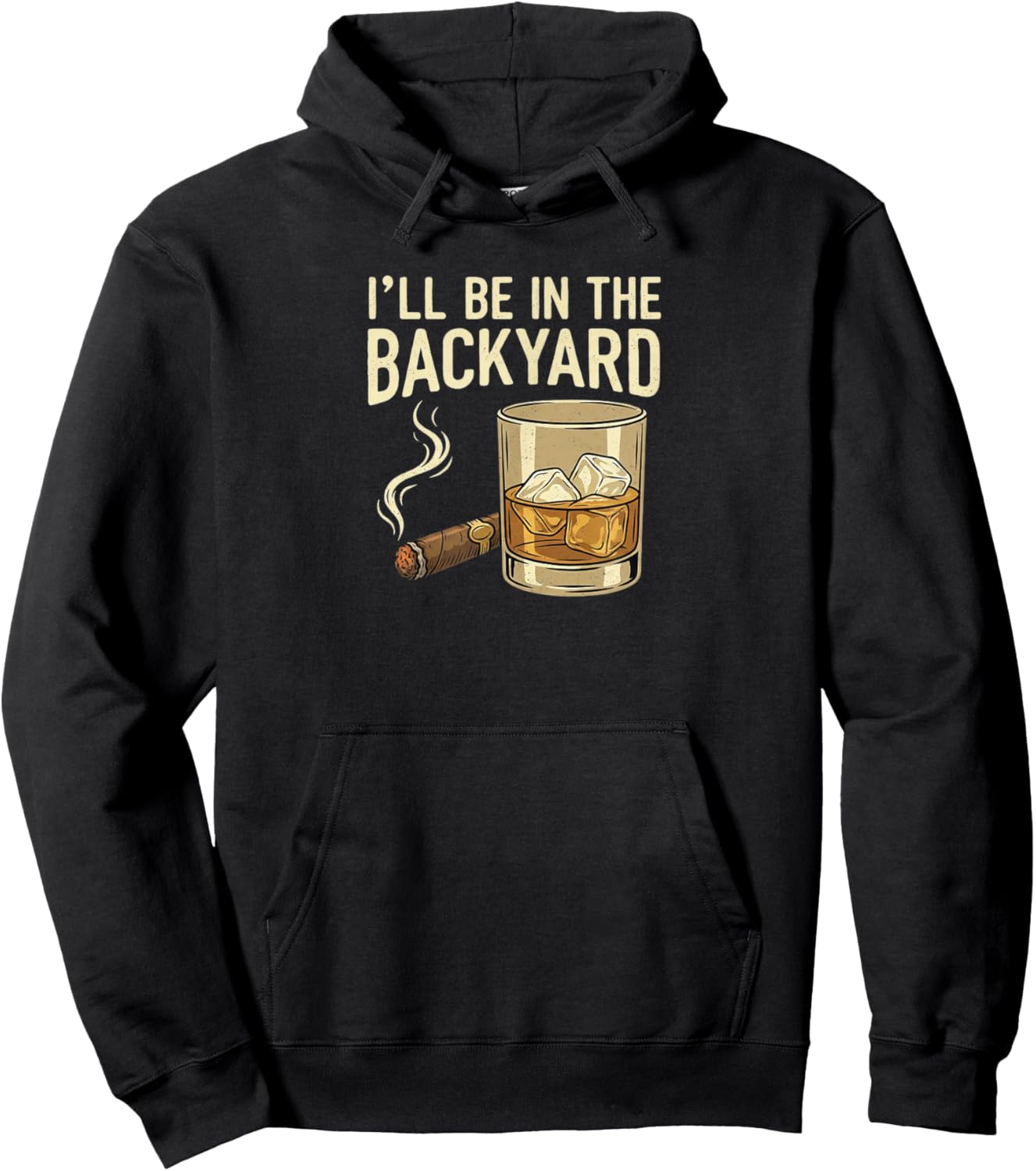 I'll Be in The Backyard Hoodie - Hoodie | Black