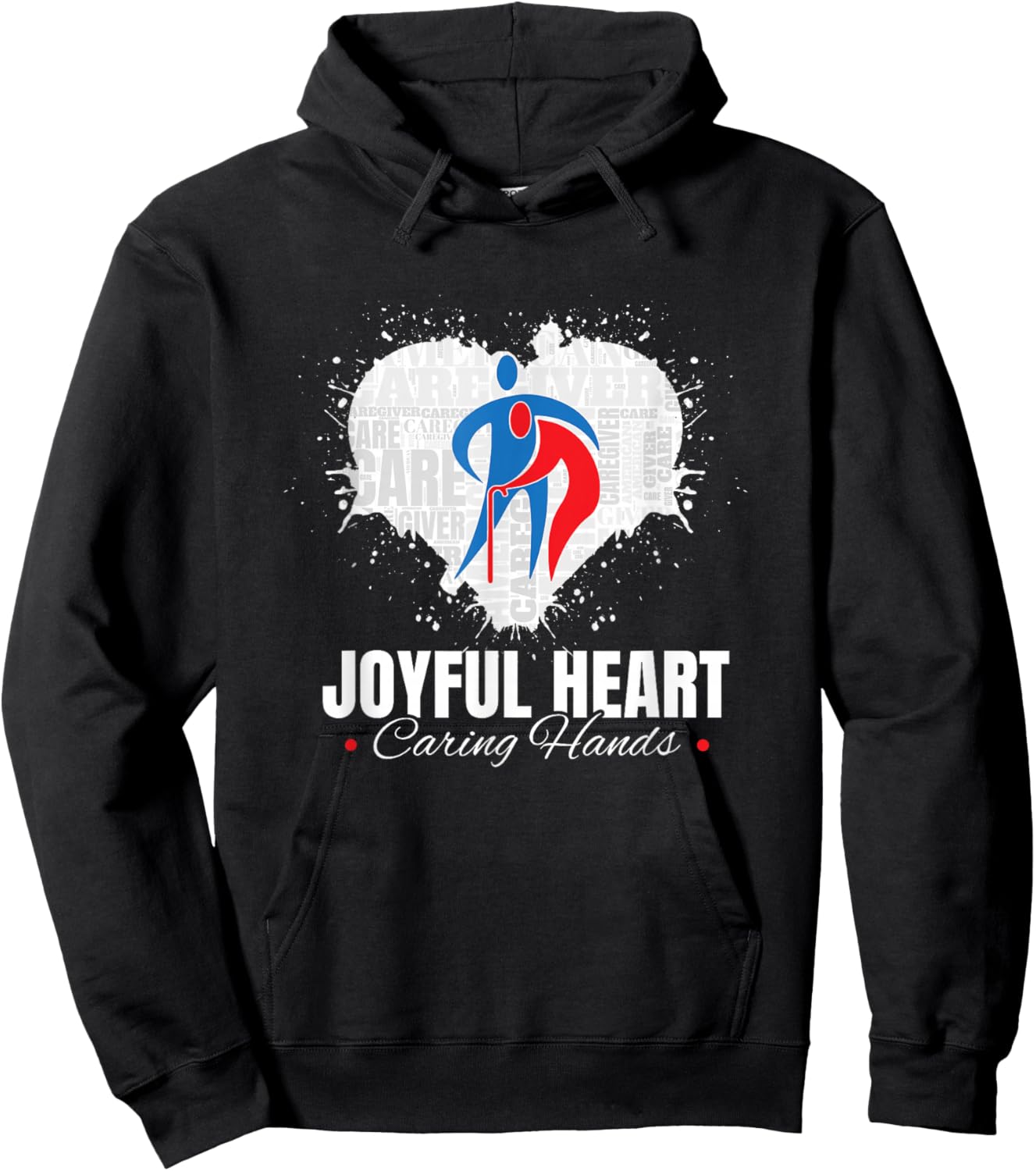 Joyful Heart Caring Hands (Official ACA Apparel) Hoodie - Hoodie | Black
