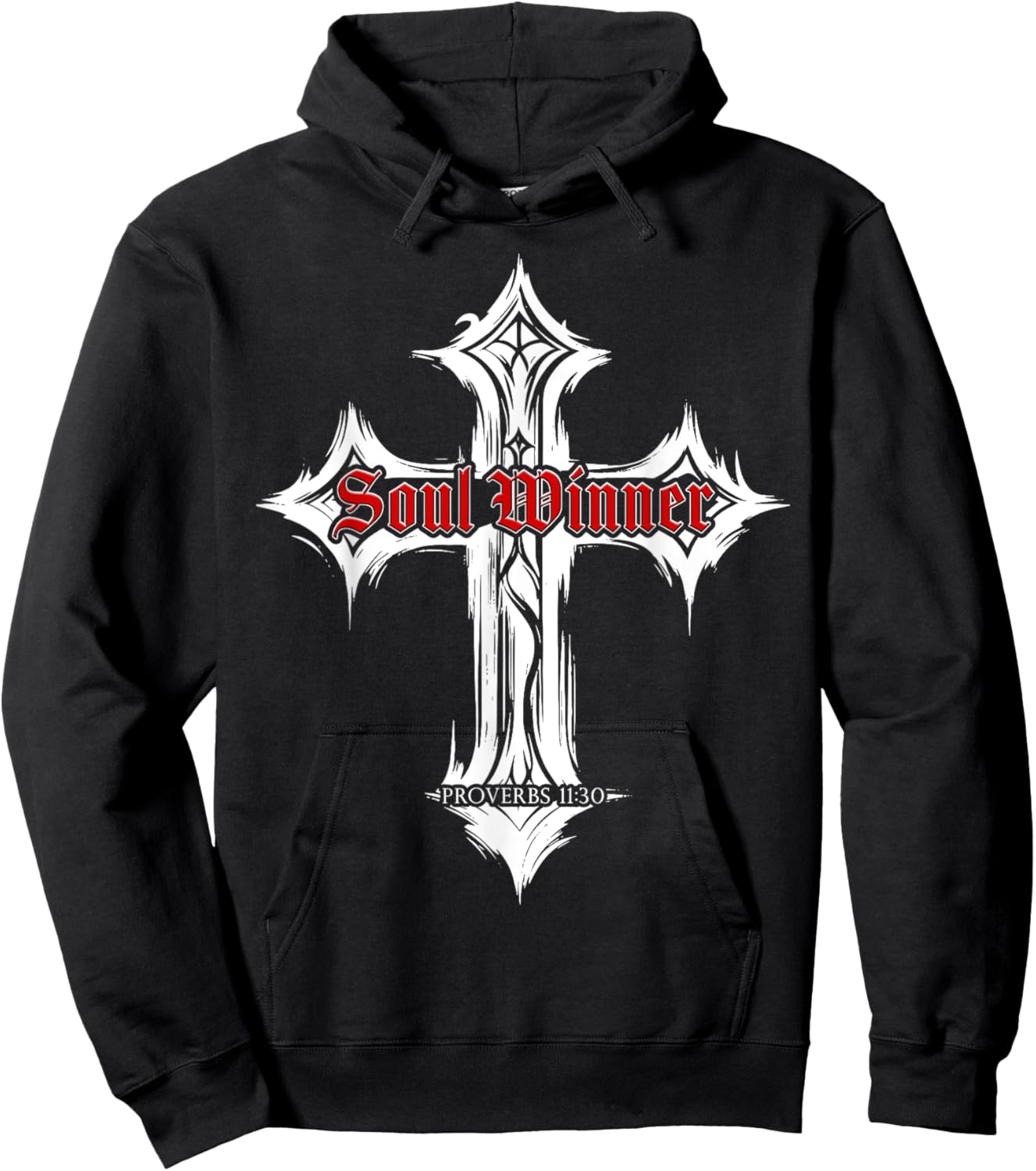 Proverbs 11:30 Soul Winner – Christian Evangelism Gospel Hoodie - Hoodie | Black