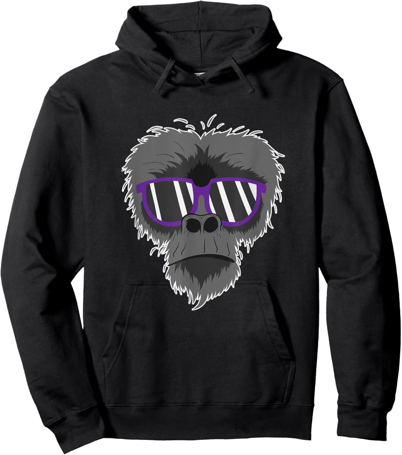 Ape with Sunglasses Hoodie - Hoodie | Black