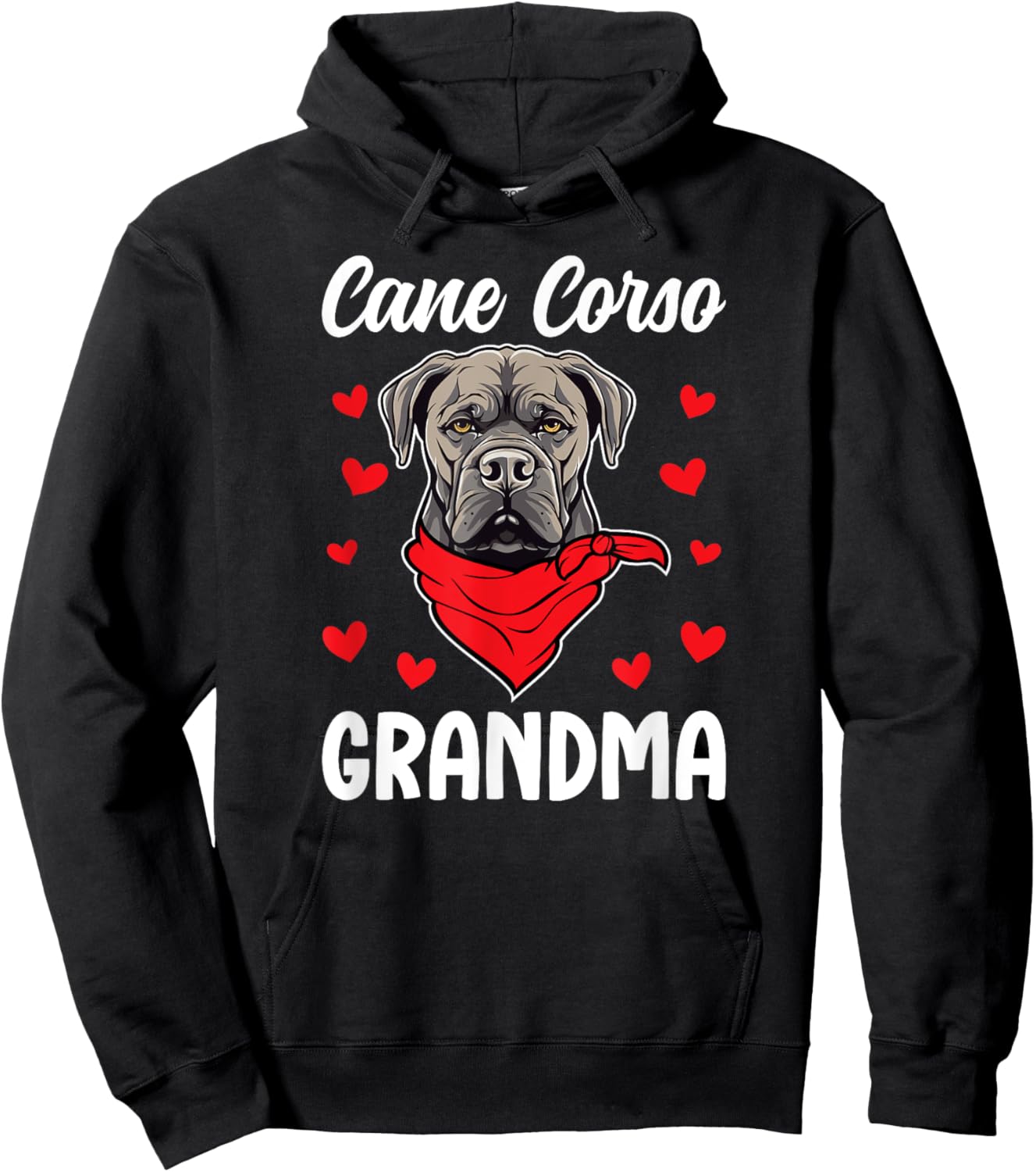 Cane Corso Grandma Of A Cane Corso Grandmother Hoodie - Hoodie | Black