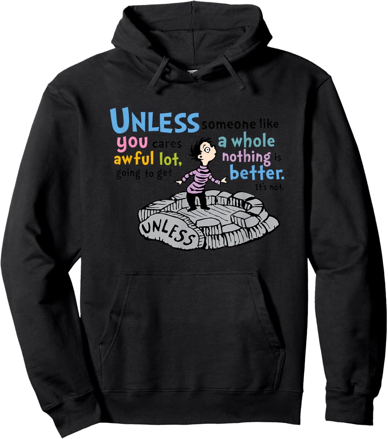 The Lorax - Unless Someone Like You Hoodie - Hoodie | Black