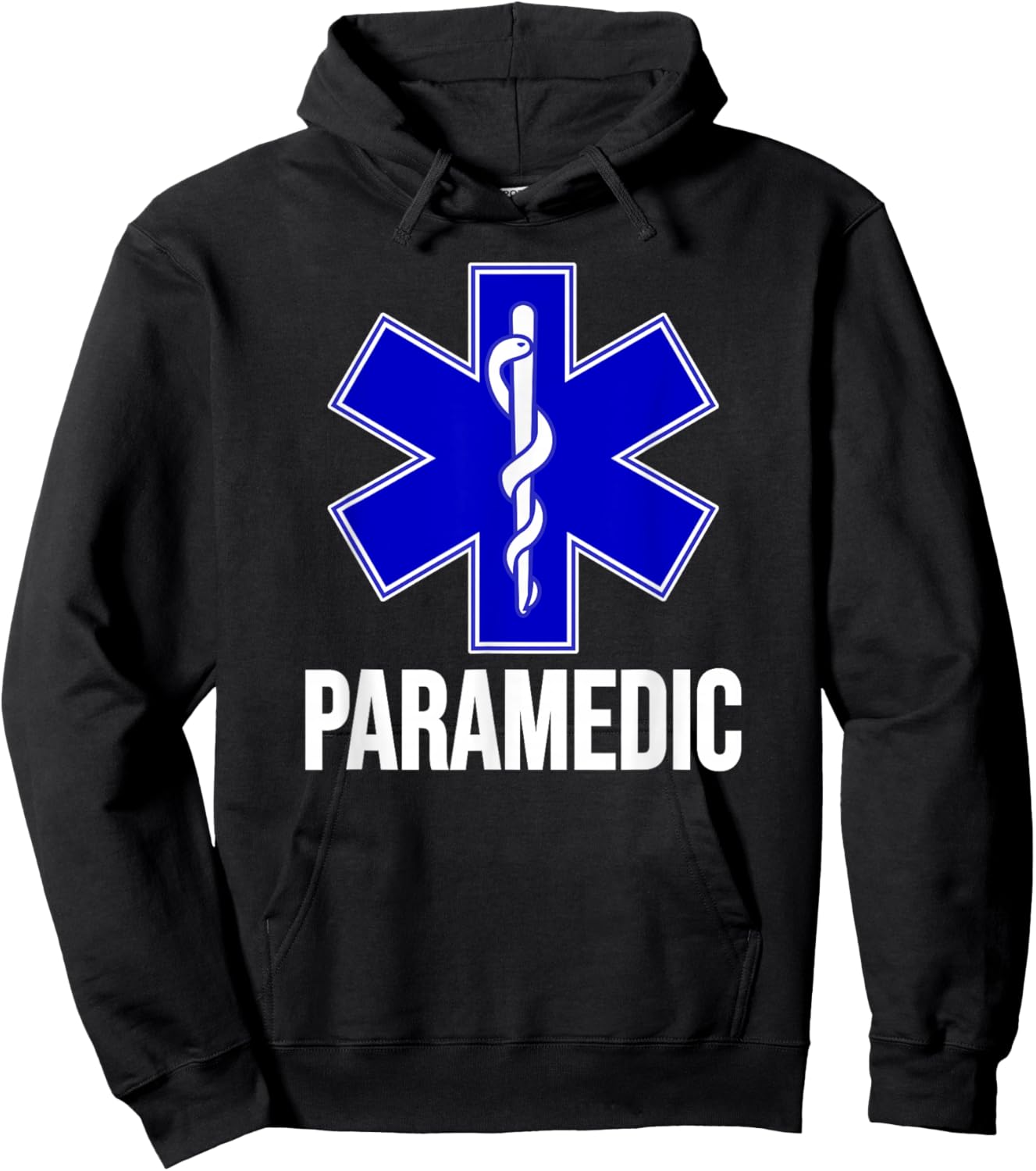Paramedic Star of Life Emt Ems Ambulance Uniform Costume Hoodie - Hoodie | Black