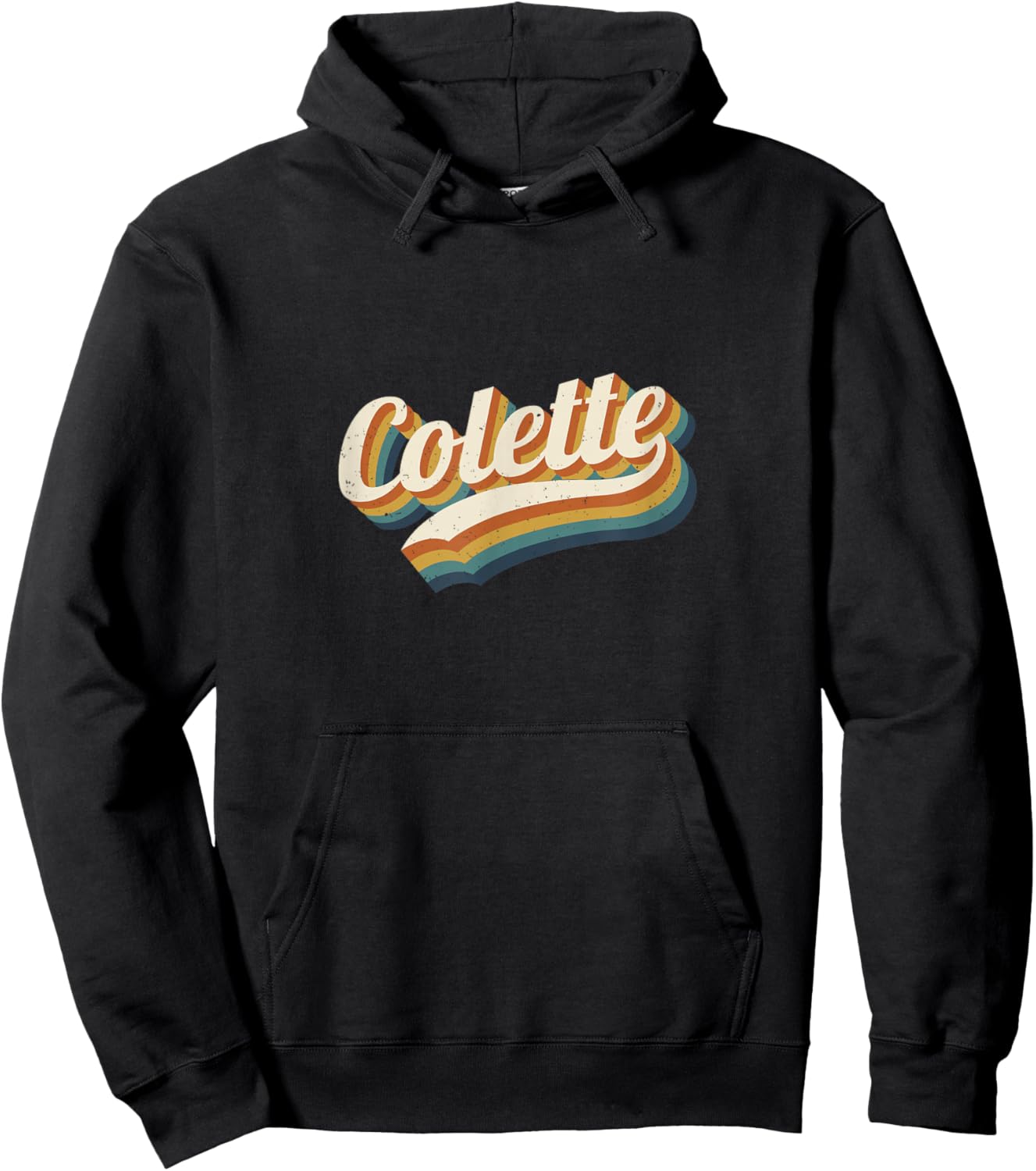 Vintage Colette Personnalisé Nom Colette Hoodie - Hoodie | Black